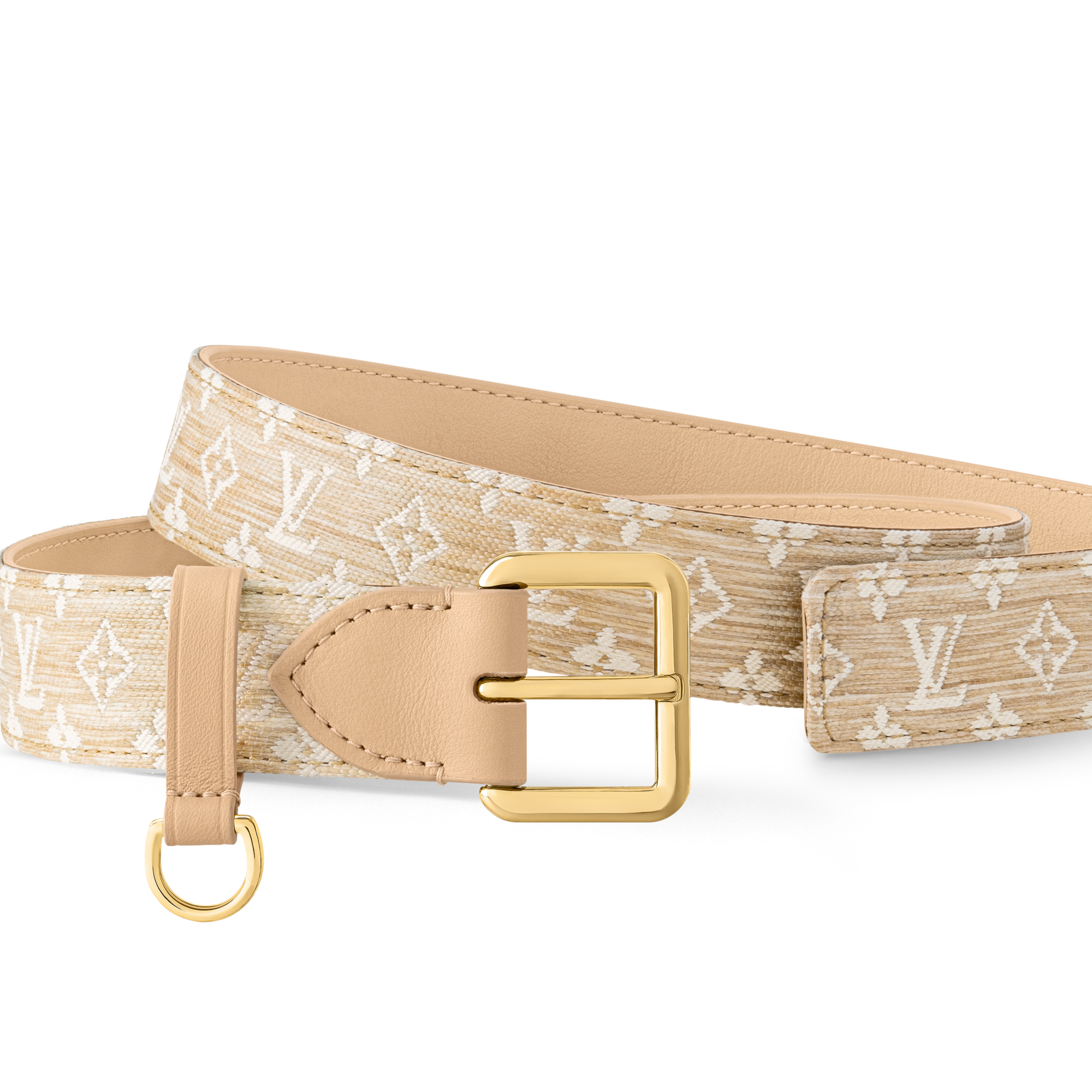  Accessories Belts D-Ring Raffia 30mm Belt | Louis Vuitton ® (Product zoom)