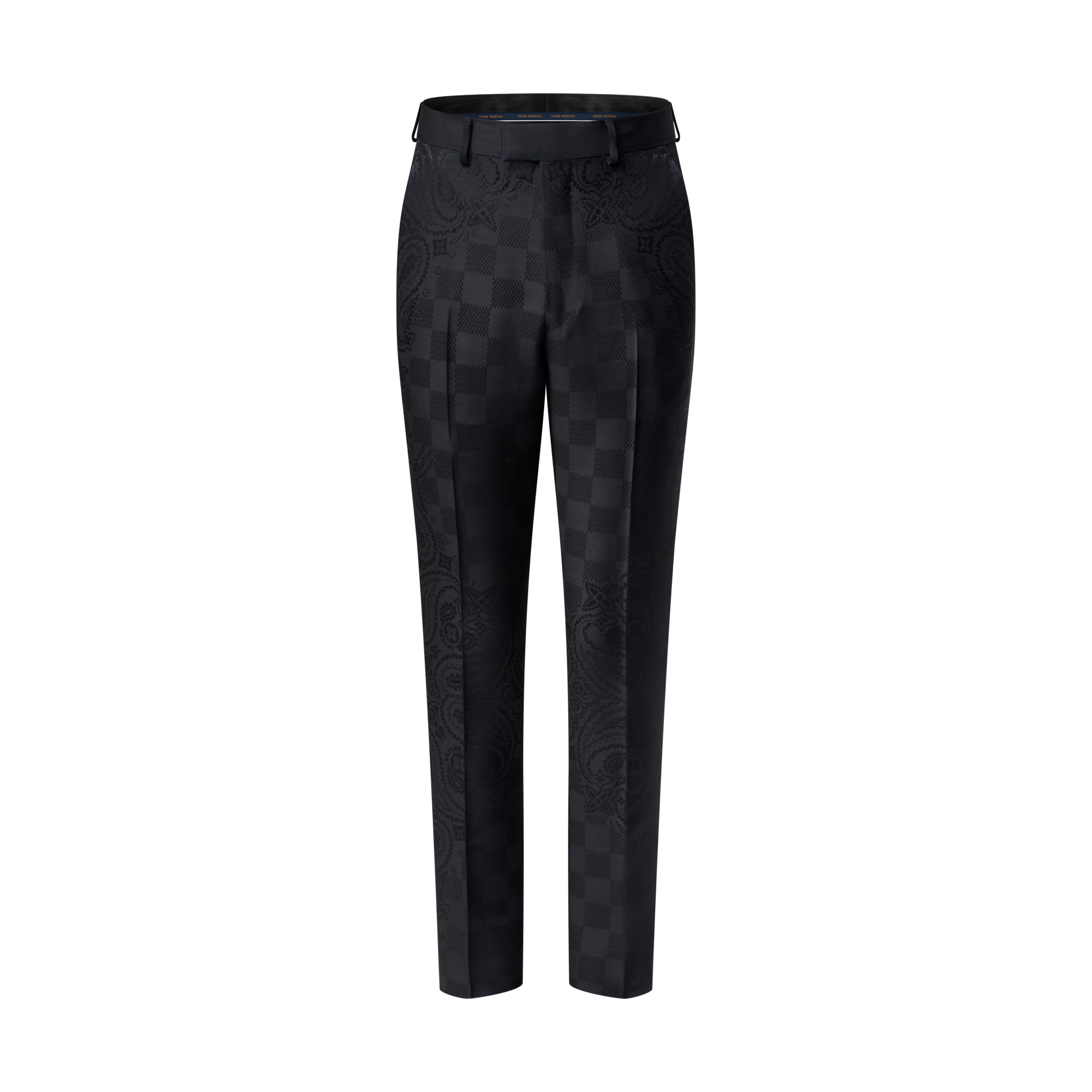  Ready-to-Wear Pants Damier Bandana Satin Cigarette Pants | Louis Vuitton ® (Product zoom)