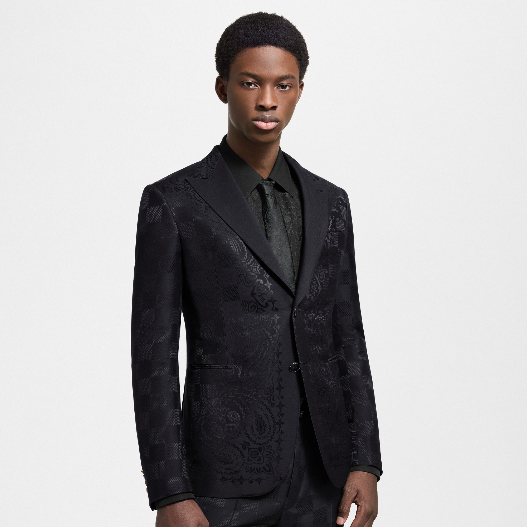  Ready-to-Wear Blazers and Jackets Damier Bandana Satin Pont Neuf Jacket | Louis Vuitton ® (Product zoom)