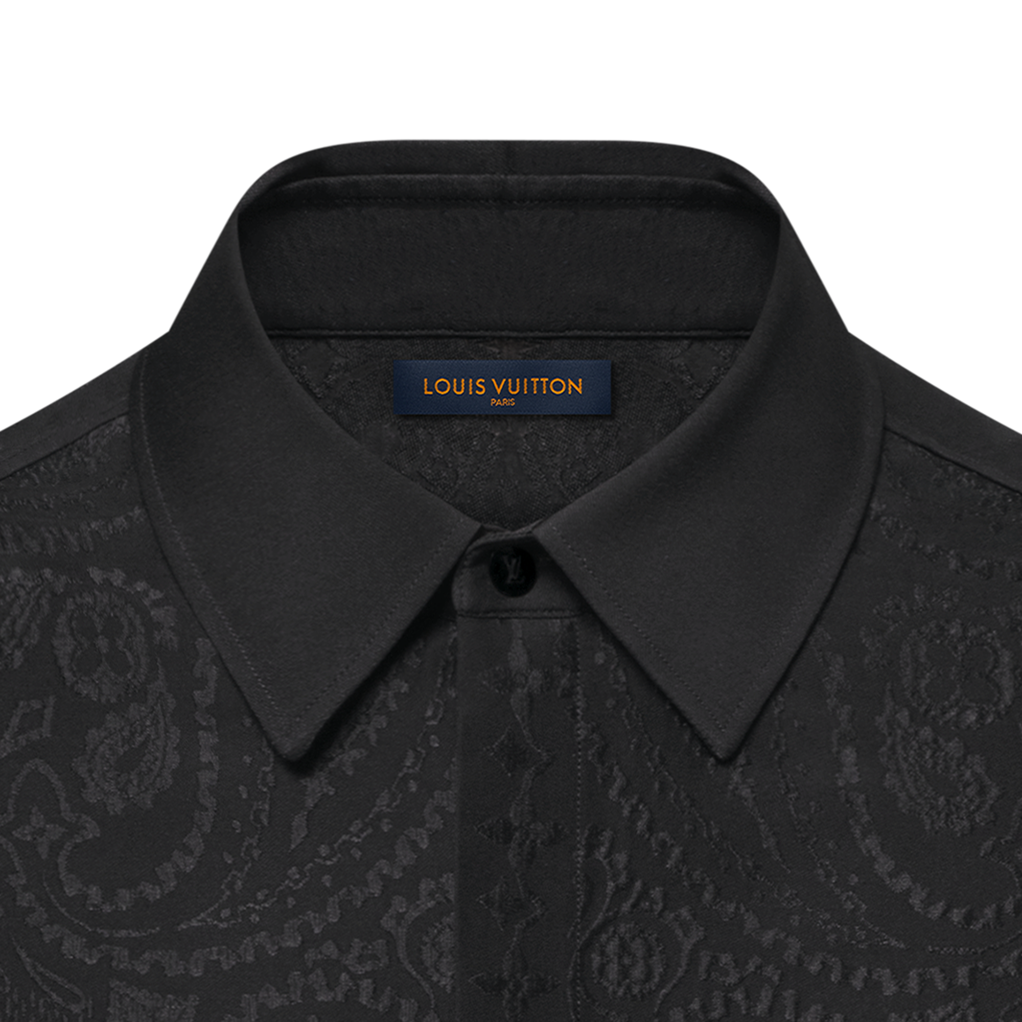  Ready-to-Wear Shirts Damier Bandana Silk Evening Shirt | Louis Vuitton ® (Product zoom)