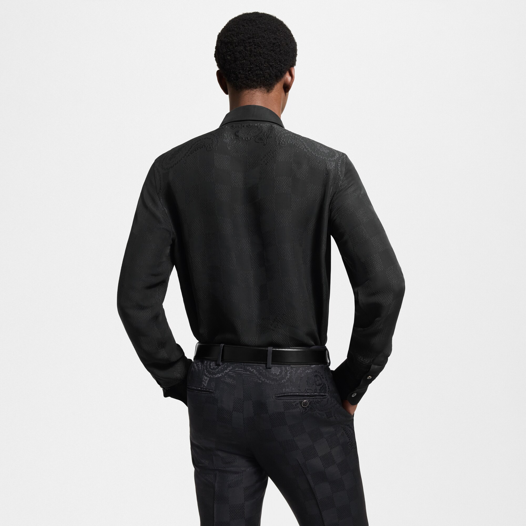  Ready-to-Wear Shirts Damier Bandana Silk Evening Shirt | Louis Vuitton ® (Product zoom)