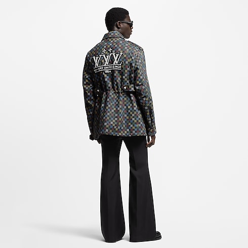 Ready-to-Wear Coats and Outerwear Damier Denim Parka | Louis Vuitton ® (Product zoom)