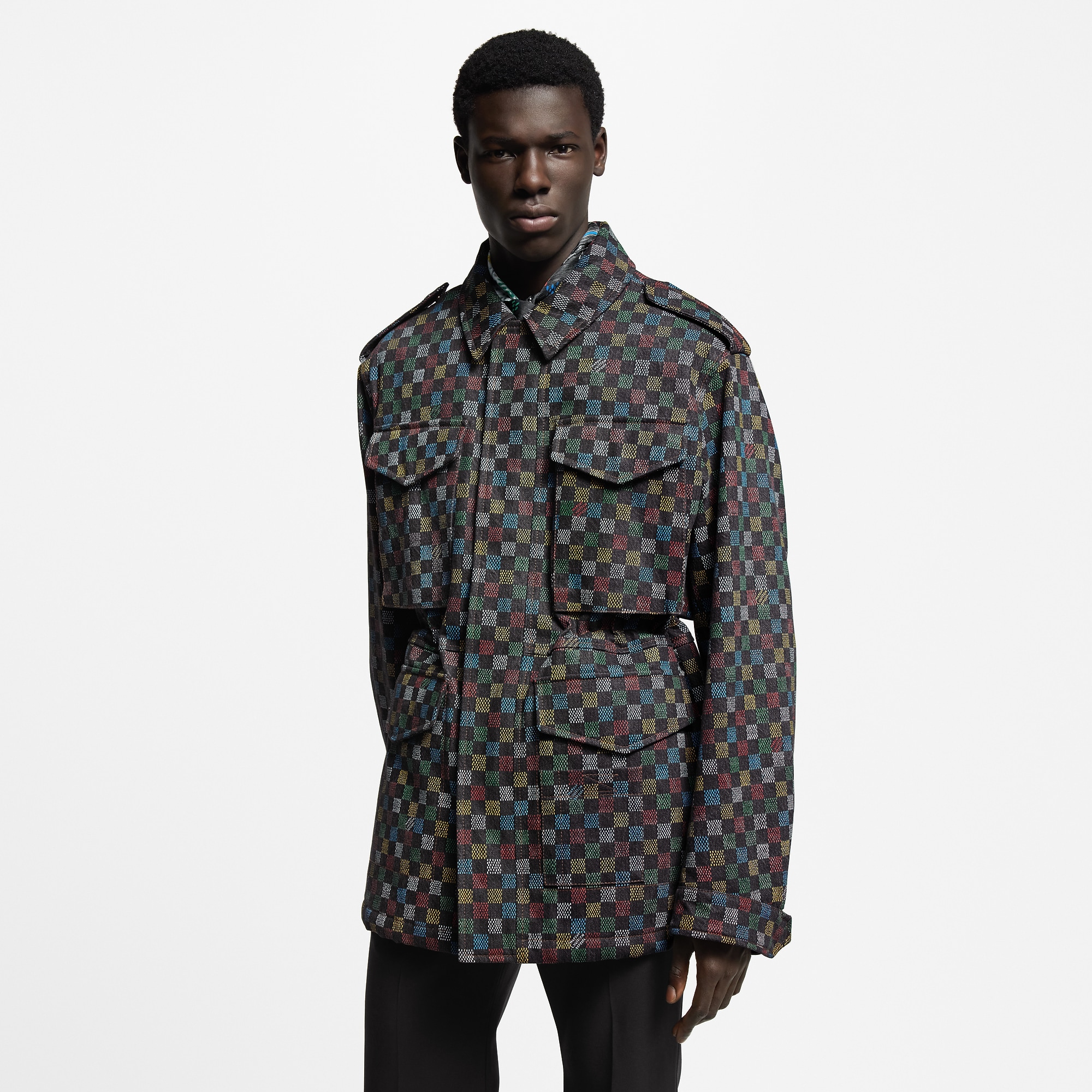 Damier Denim Parka