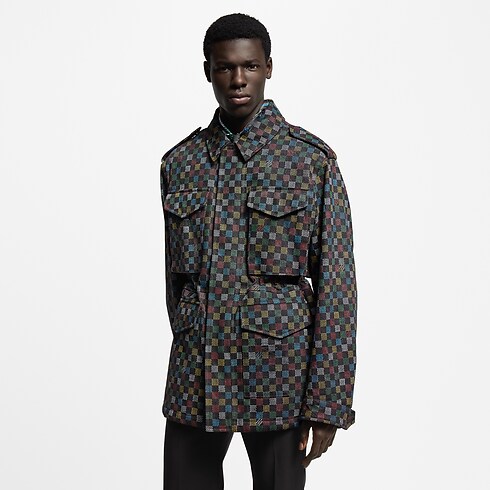Ready-to-Wear Coats and Outerwear Damier Denim Parka | Louis Vuitton ® (Product zoom)
