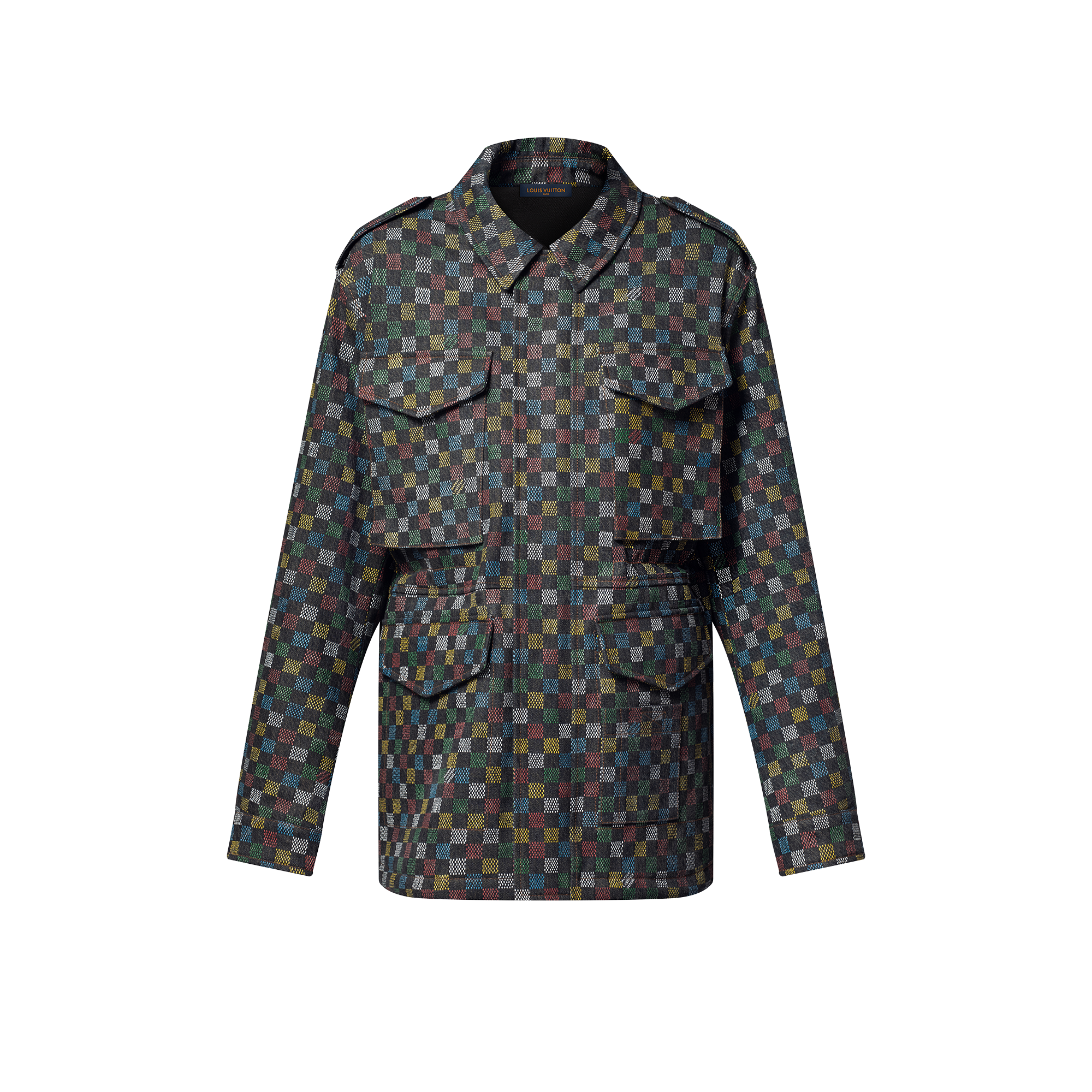  Ready-to-Wear Coats and Outerwear Damier Denim Parka  | Louis Vuitton ® (Product zoom)