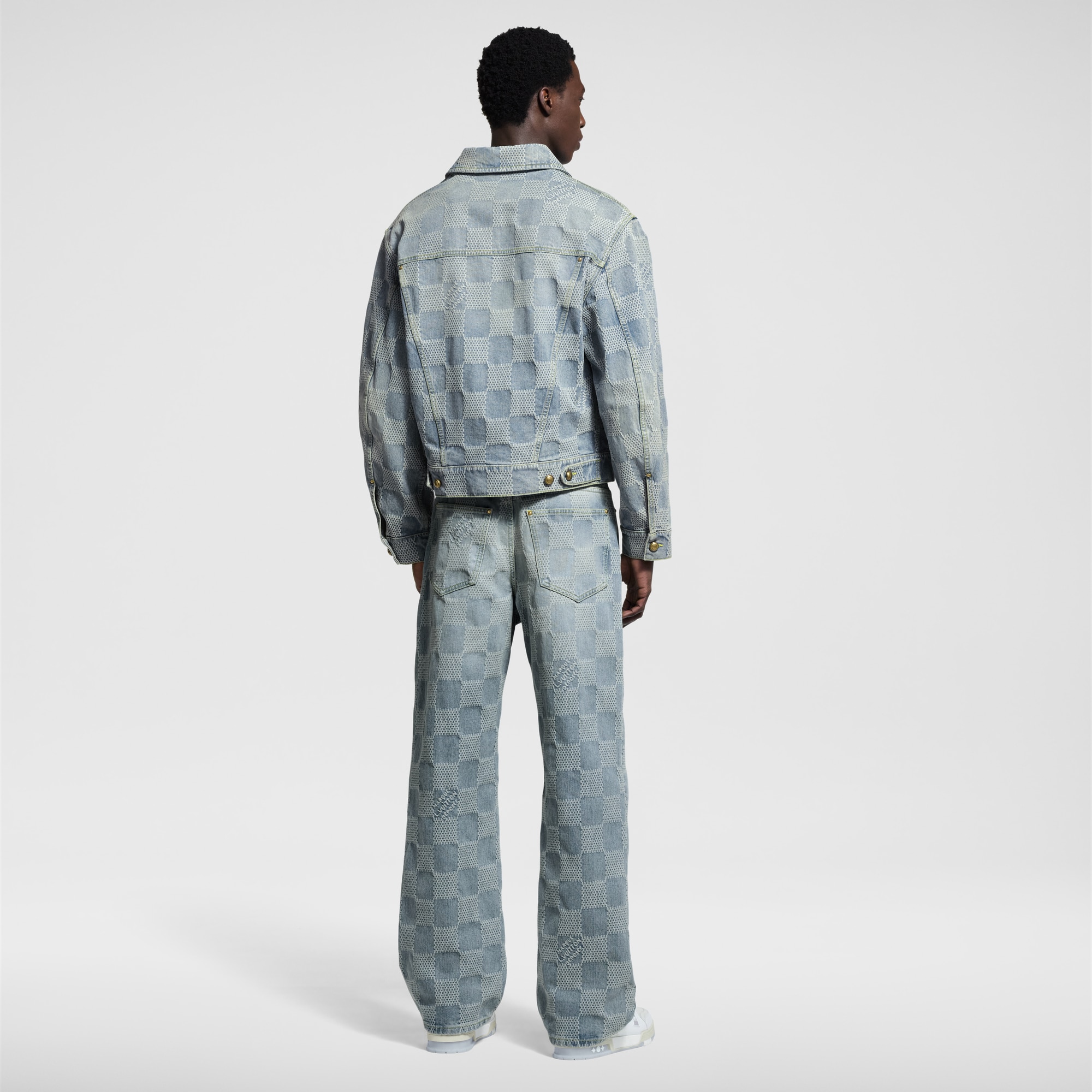  Ready-to-Wear Denim Damier Denim Skate Pants    | Louis Vuitton ® (Product zoom)