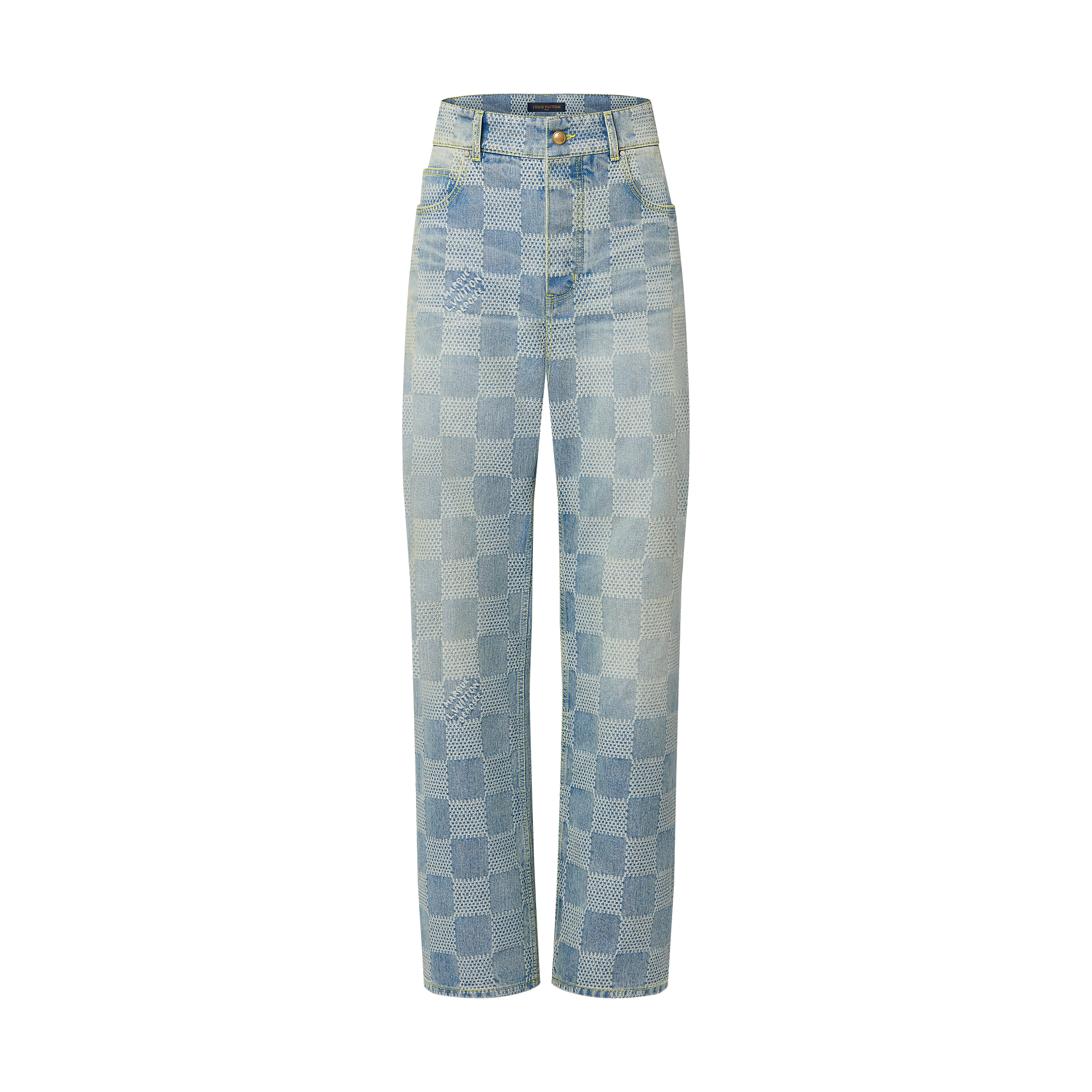 Damier Denim Skate Pants