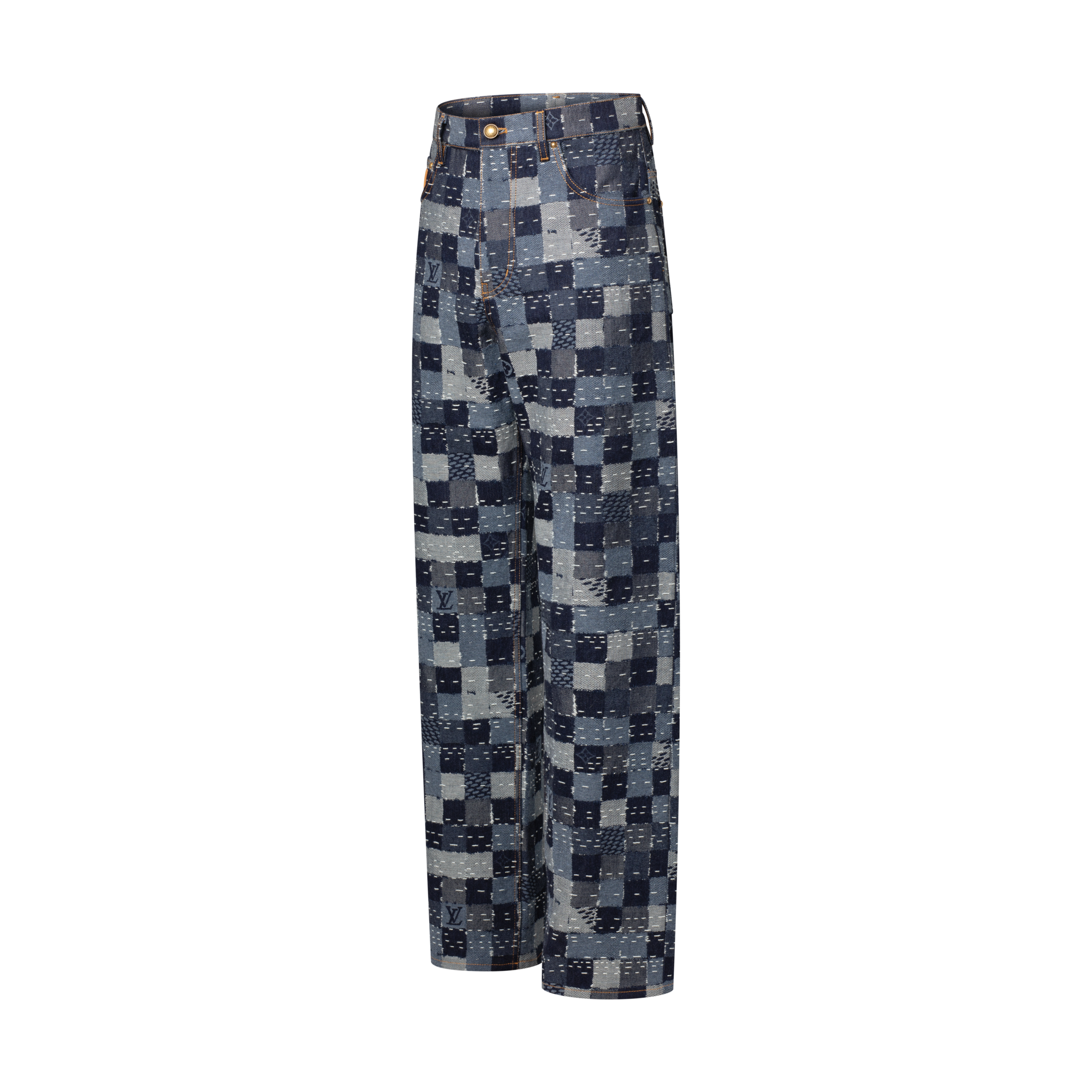  Ready-to-Wear Denim Damier Denim Skate Pants | Louis Vuitton ® (Product zoom)