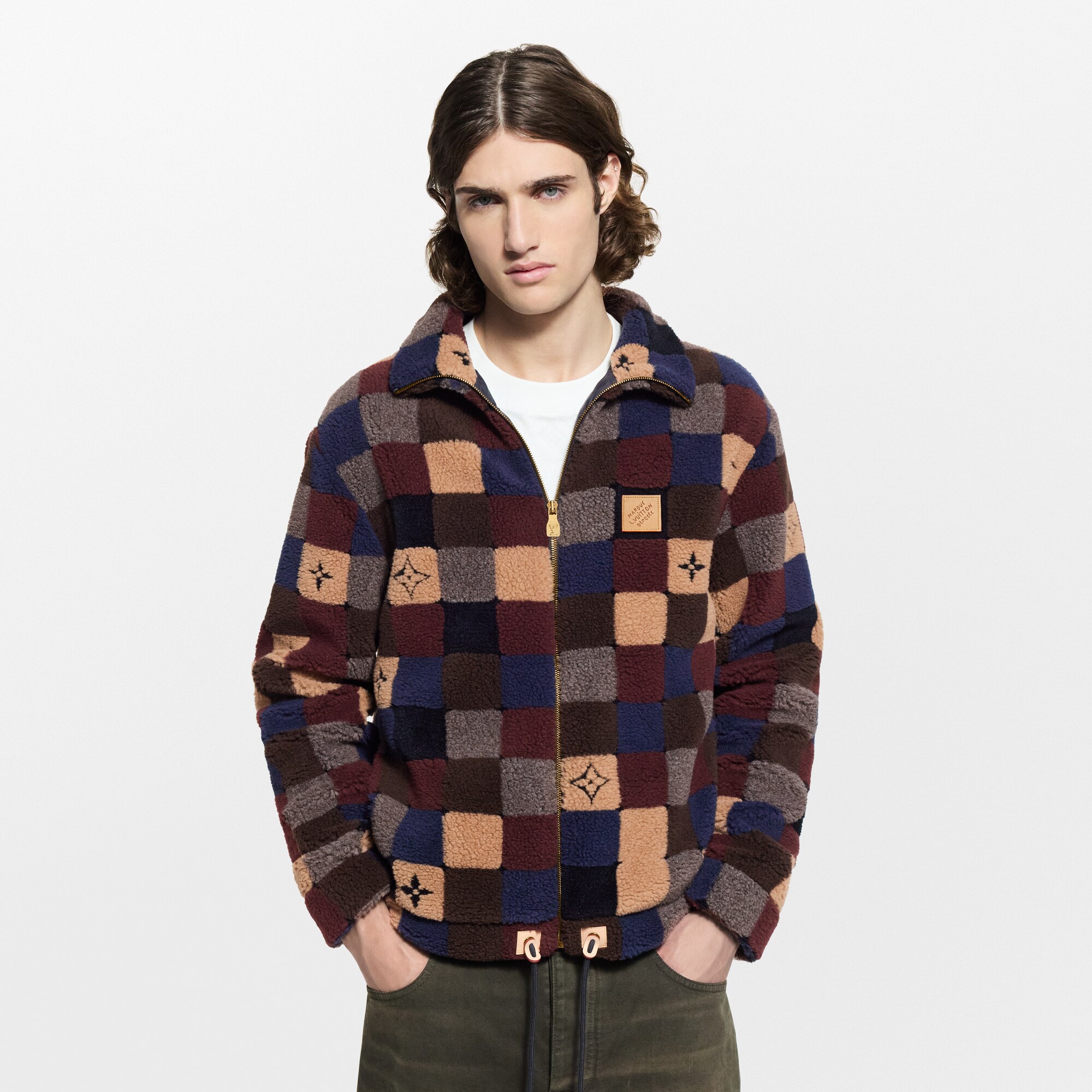  Ready-to-Wear All Ready-to-Wear Damier Fleece Blouson | Louis Vuitton ® (Product zoom)
