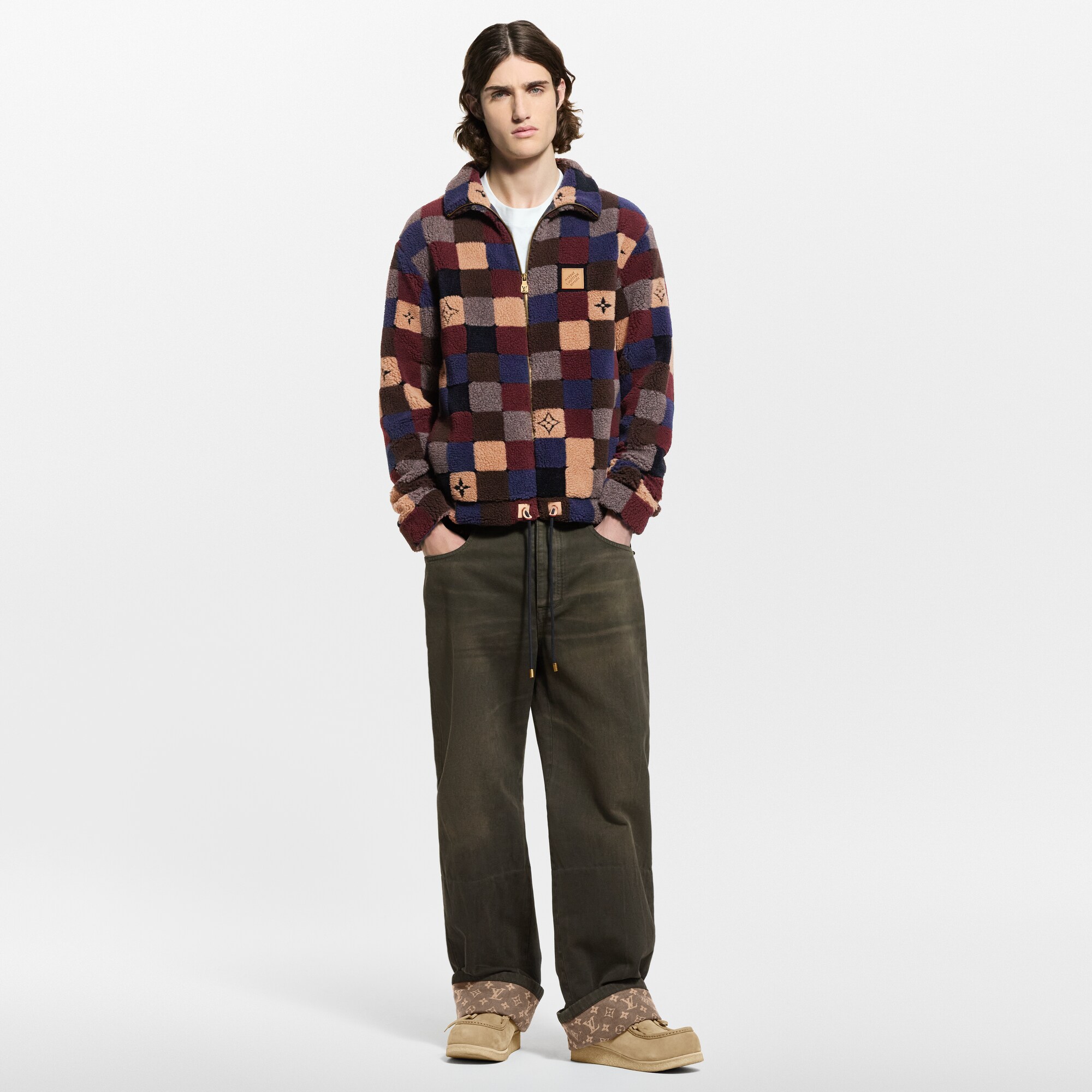  Ready-to-Wear All Ready-to-Wear Damier Fleece Blouson | Louis Vuitton ® (Product zoom)