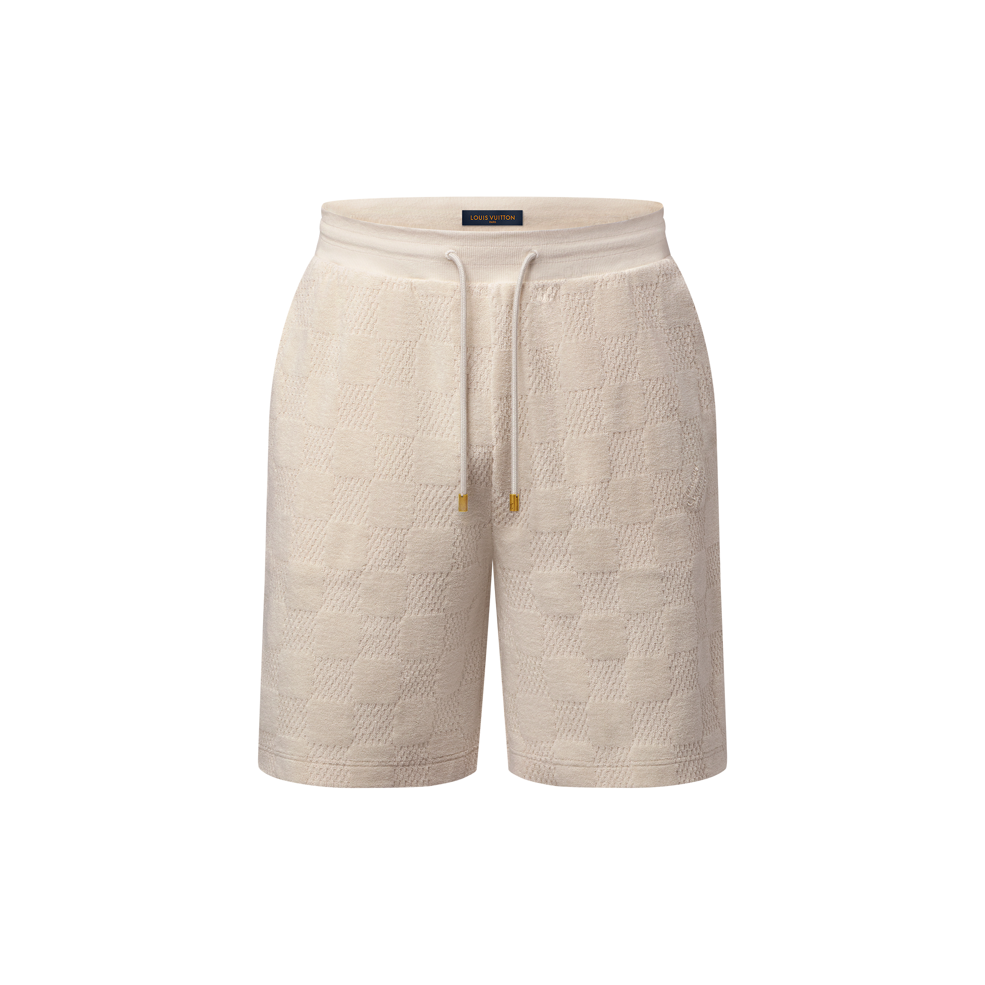  Ready-to-Wear All Ready-to-Wear Damier French Terry Shorts | Louis Vuitton ® (Product zoom)