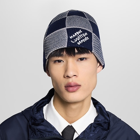 S00 Accessories Hats, Beanies and Gloves Damier Heritage Beanie | Louis Vuitton ® (Product zoom)