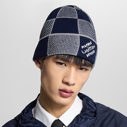 S00 Accessories Hats, Beanies and Gloves Damier Heritage Beanie | Louis Vuitton ® (Product zoom)