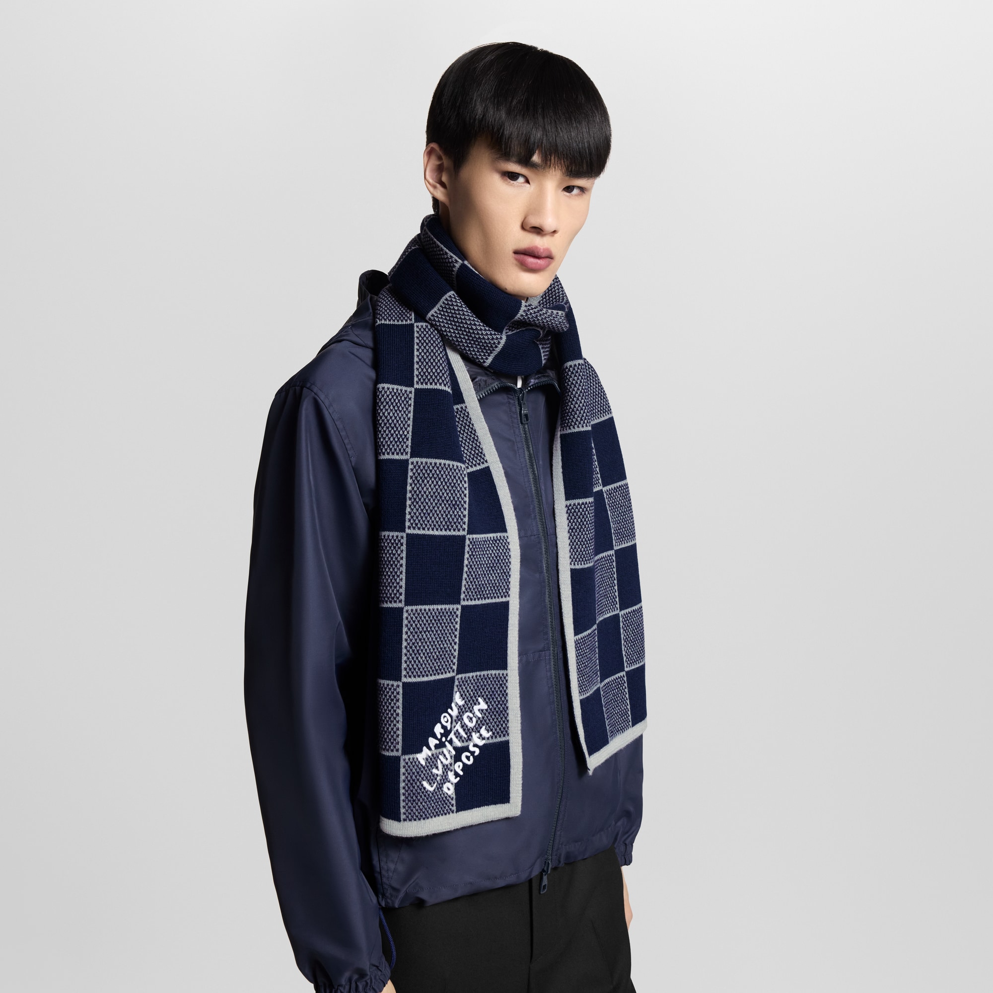 S00 Accessories Scarves Damier Heritage Scarf | Louis Vuitton ® (Product zoom)