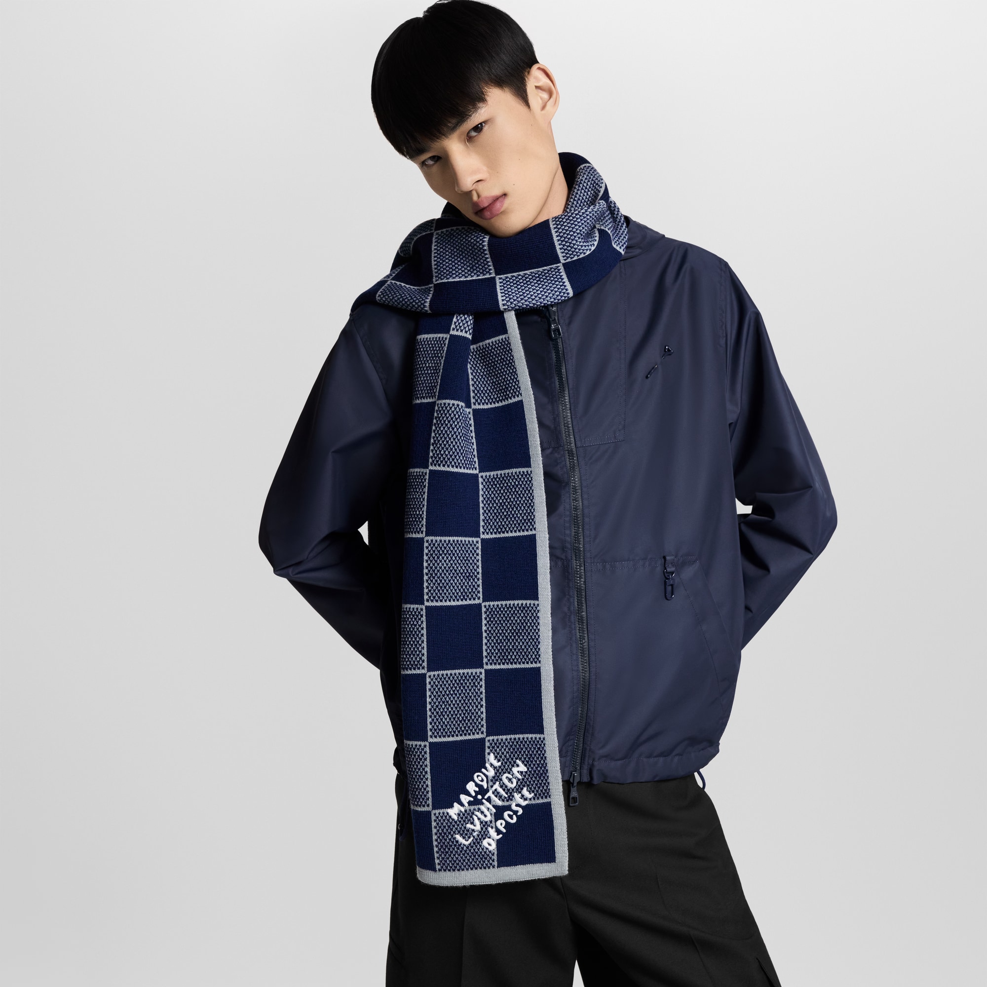 S00 Accessories Scarves Damier Heritage Scarf | Louis Vuitton ® (Product zoom)
