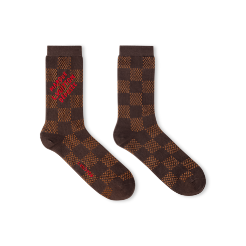S00 Accessories Home Textile Damier Heritage Socks | Louis Vuitton ® (Product zoom)