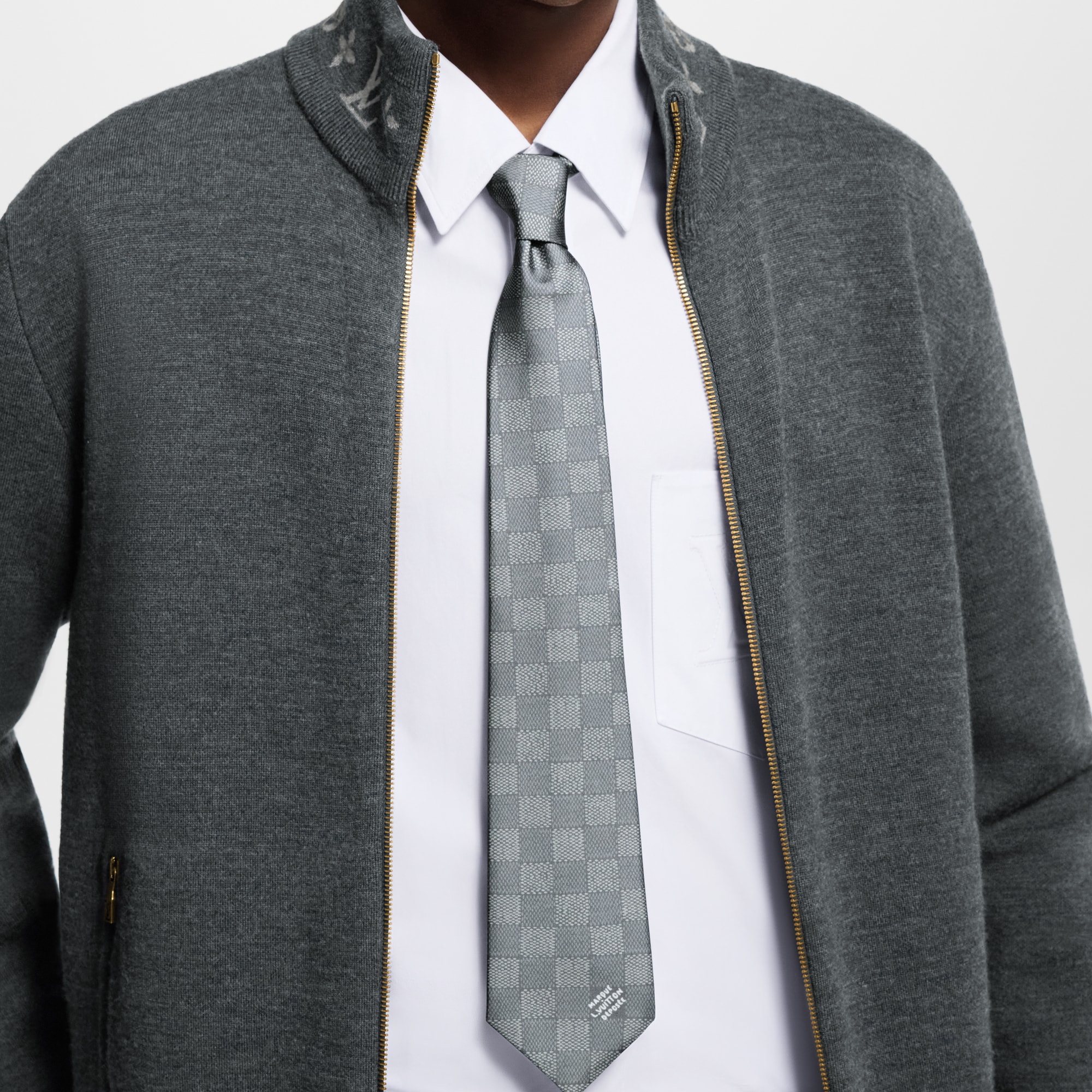 S00 Accessories Ties and Pocket Squares Damier Heritage Tie | Louis Vuitton ® (Product zoom)