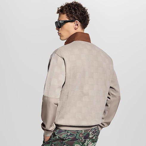 Ready-to-Wear All Ready-to-Wear Damier Hybrid Half-Zip Workwear Pullover | Louis Vuitton ® (Product zoom)