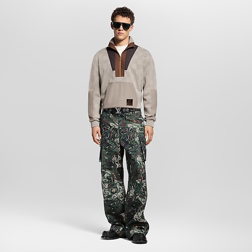 Ready-to-Wear All Ready-to-Wear Damier Hybrid Half-Zip Workwear Pullover | Louis Vuitton ® (Product zoom)