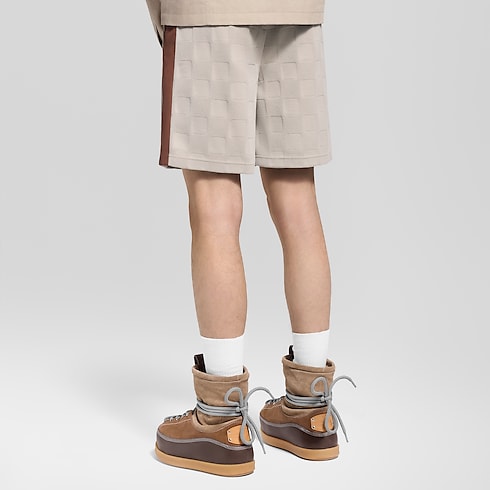 Ready-to-Wear All Ready-to-Wear Damier Hybrid Workwear Shorts | Louis Vuitton ® (Product zoom)