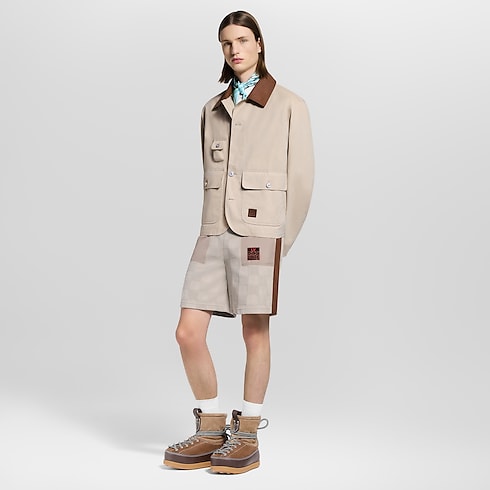 Ready-to-Wear All Ready-to-Wear Damier Hybrid Workwear Shorts | Louis Vuitton ® (Product zoom)