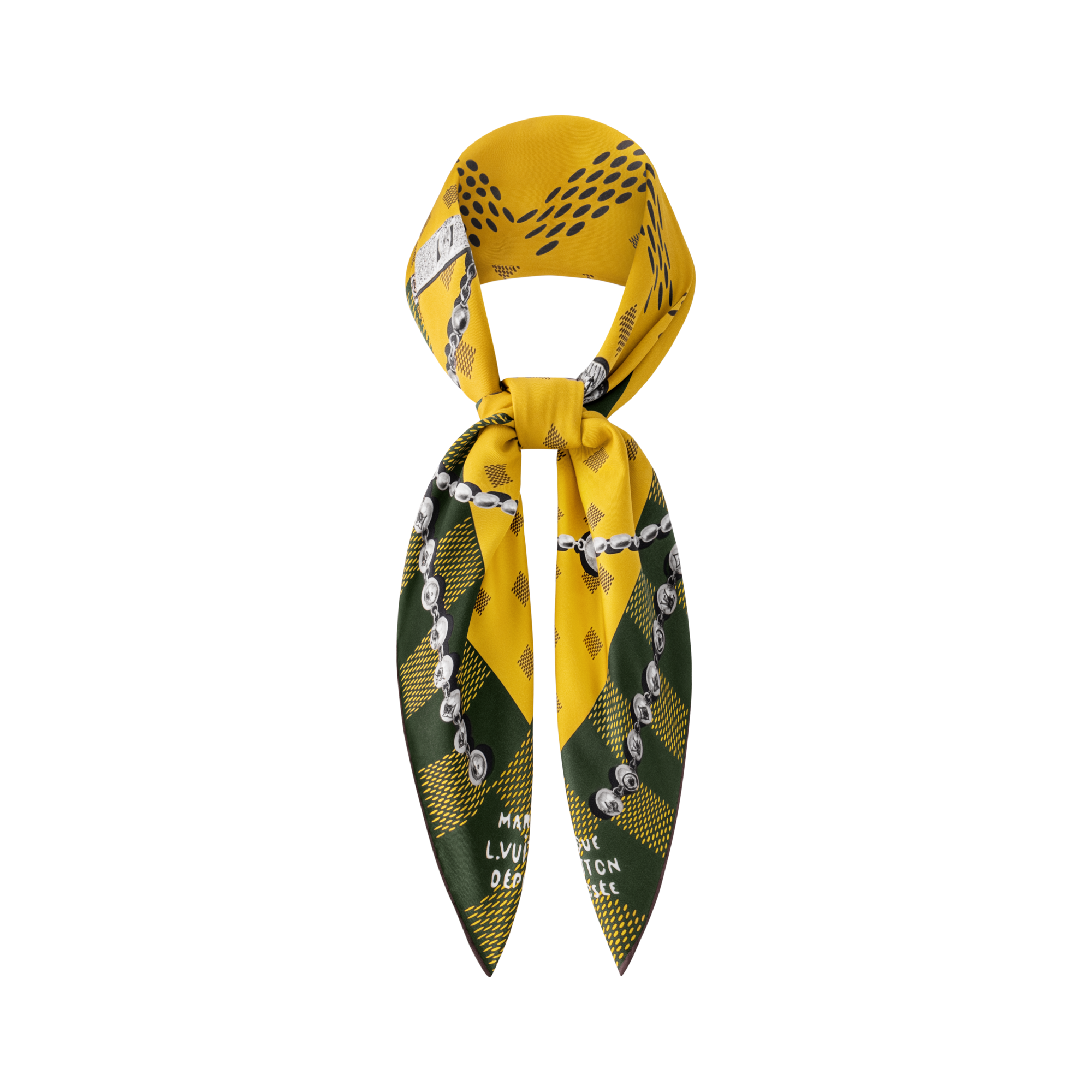 S00 Accessories Silk and Bandanas Damier Jewelry Silk Square | Louis Vuitton ® (Product zoom)