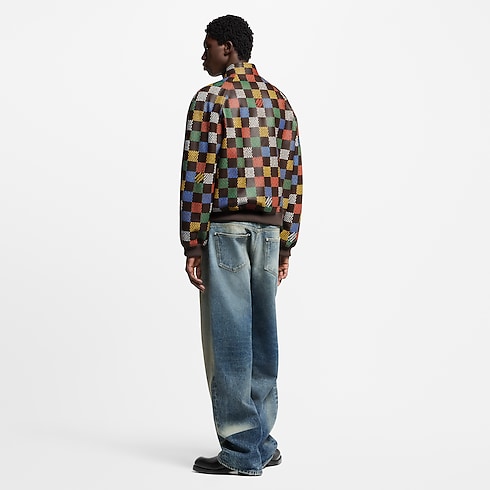 Ready-to-Wear Coats and Outerwear Damier Leather Blouson | Louis Vuitton ® (Product zoom)