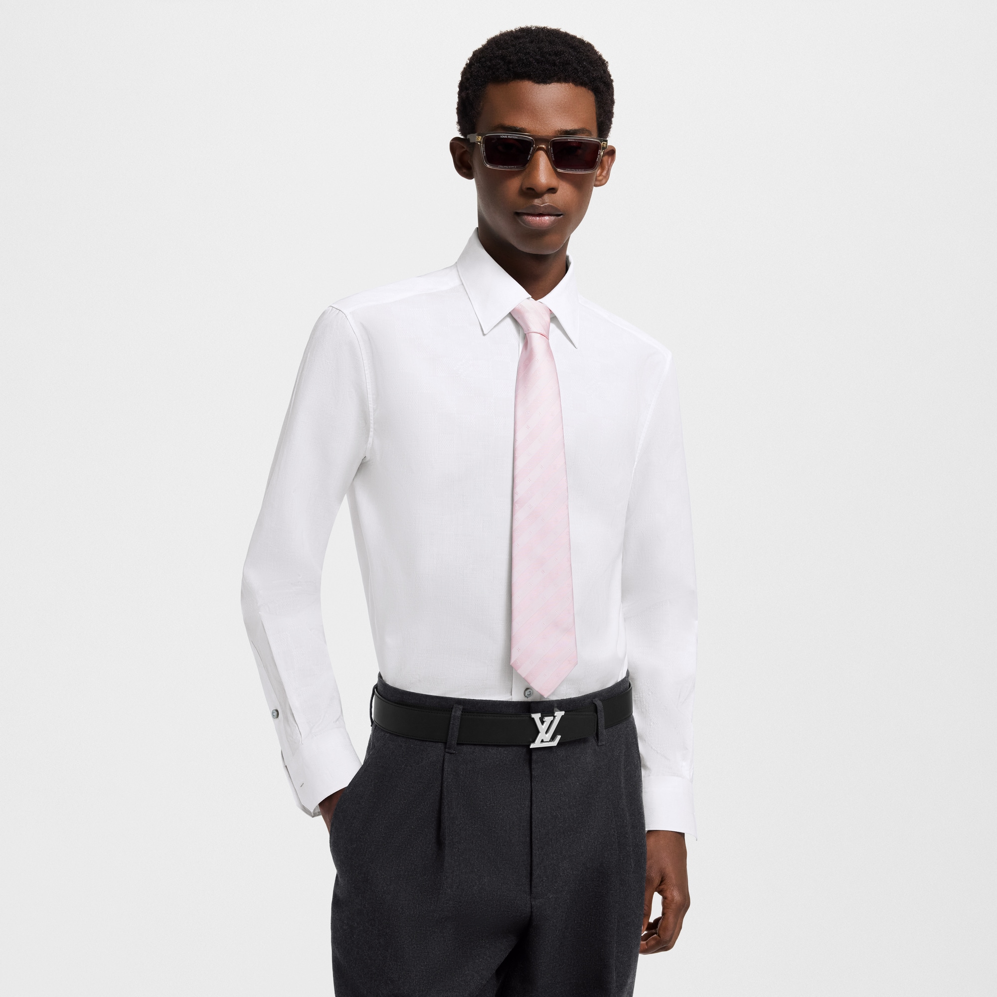  Ready-to-Wear Shirts Damier Long-Sleeved Shirt | Louis Vuitton ® (Product zoom)