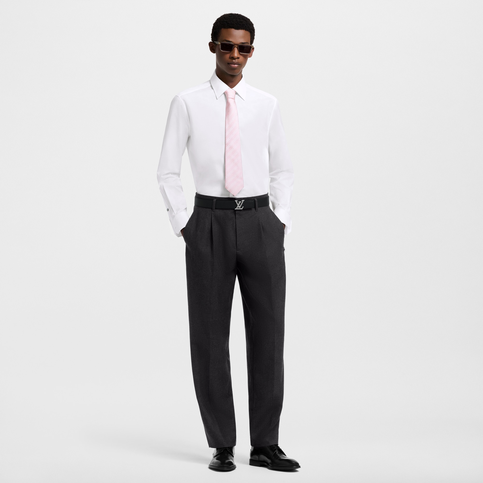  Ready-to-Wear Shirts Damier Long-Sleeved Shirt | Louis Vuitton ® (Product zoom)