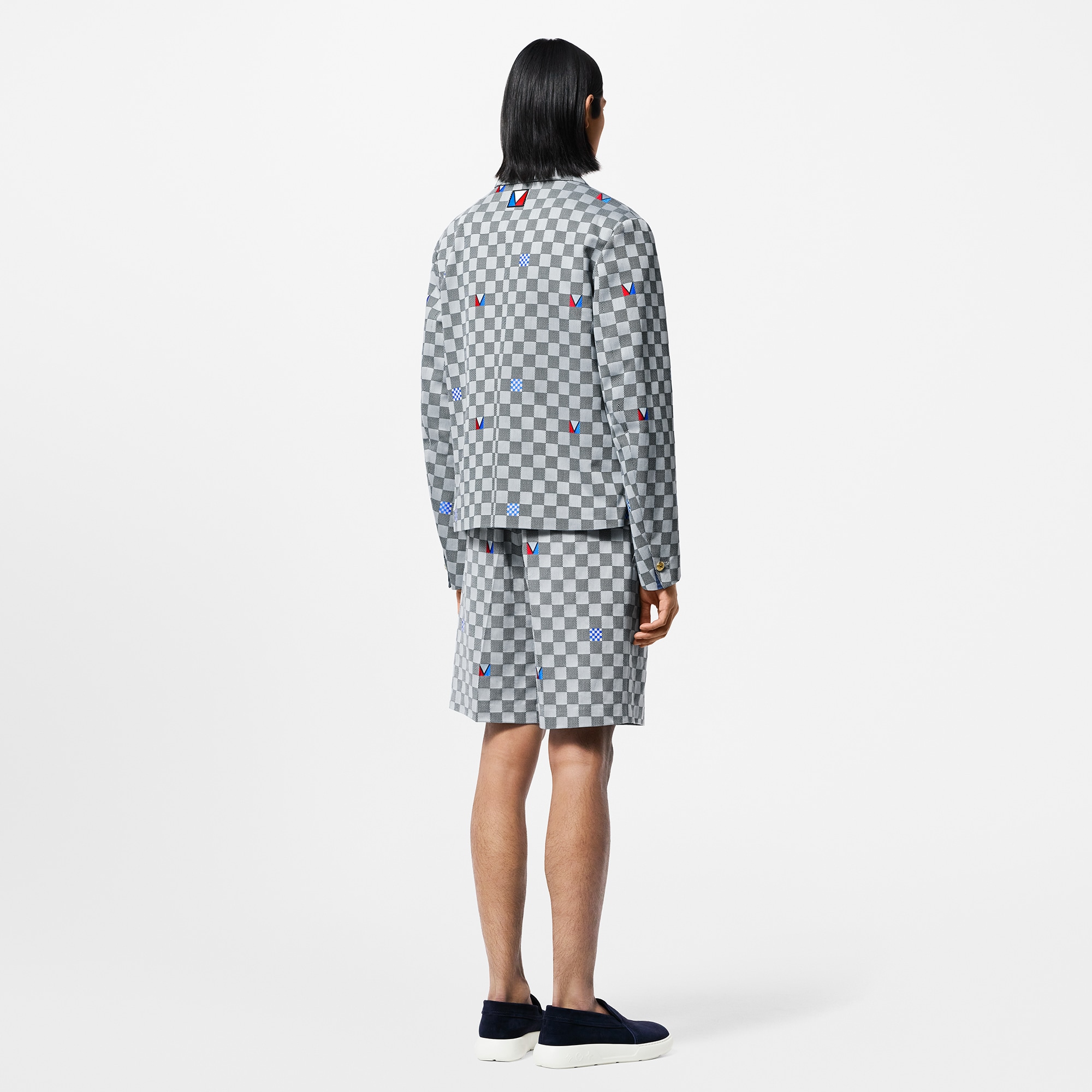  Ready-to-Wear Coats and Outerwear Damier Open Collar Cotton Overshirt | Louis Vuitton ® (Product zoom)