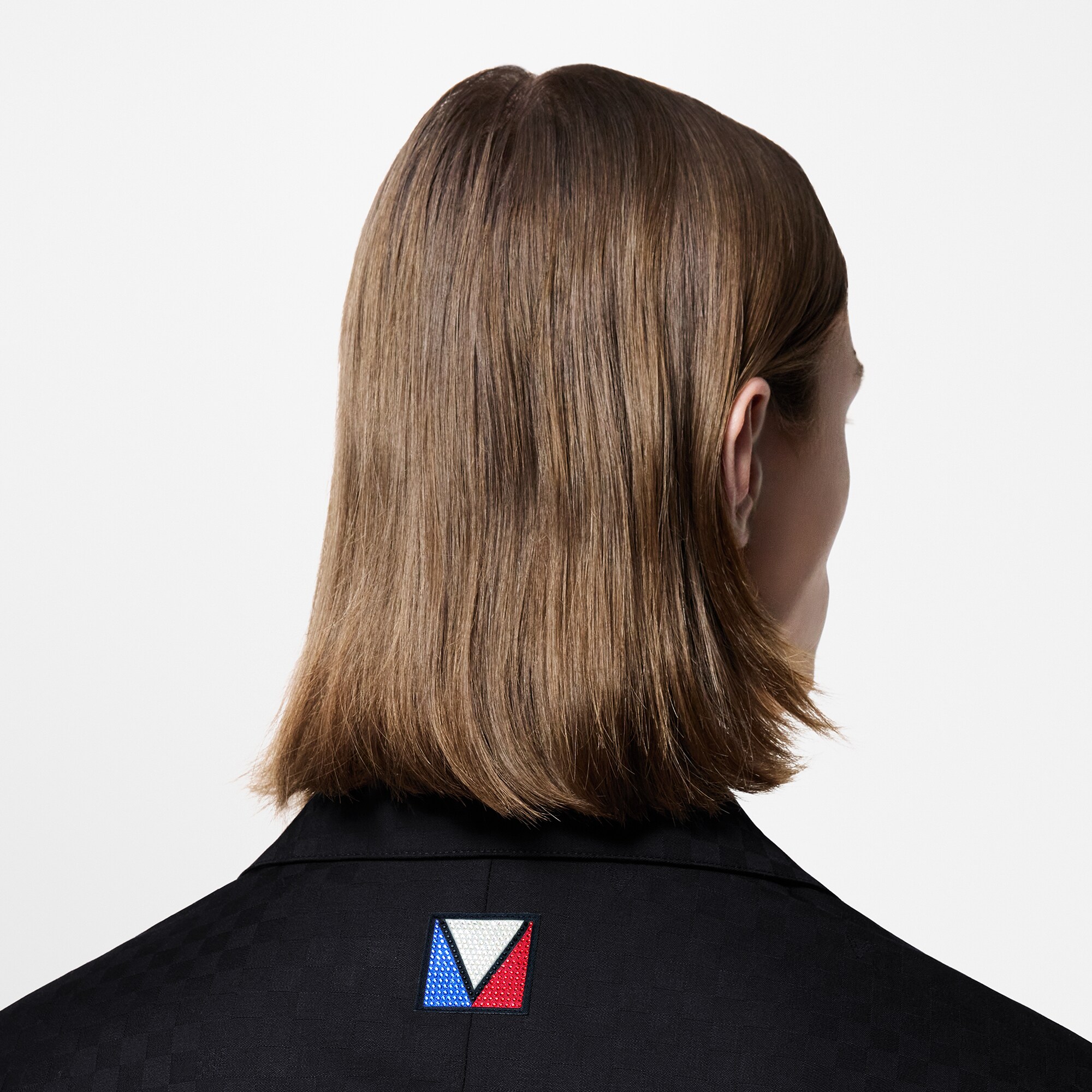  Ready-to-Wear Coats and Outerwear Damier Open Collar Wool Overshirt | Louis Vuitton ® (Product zoom)