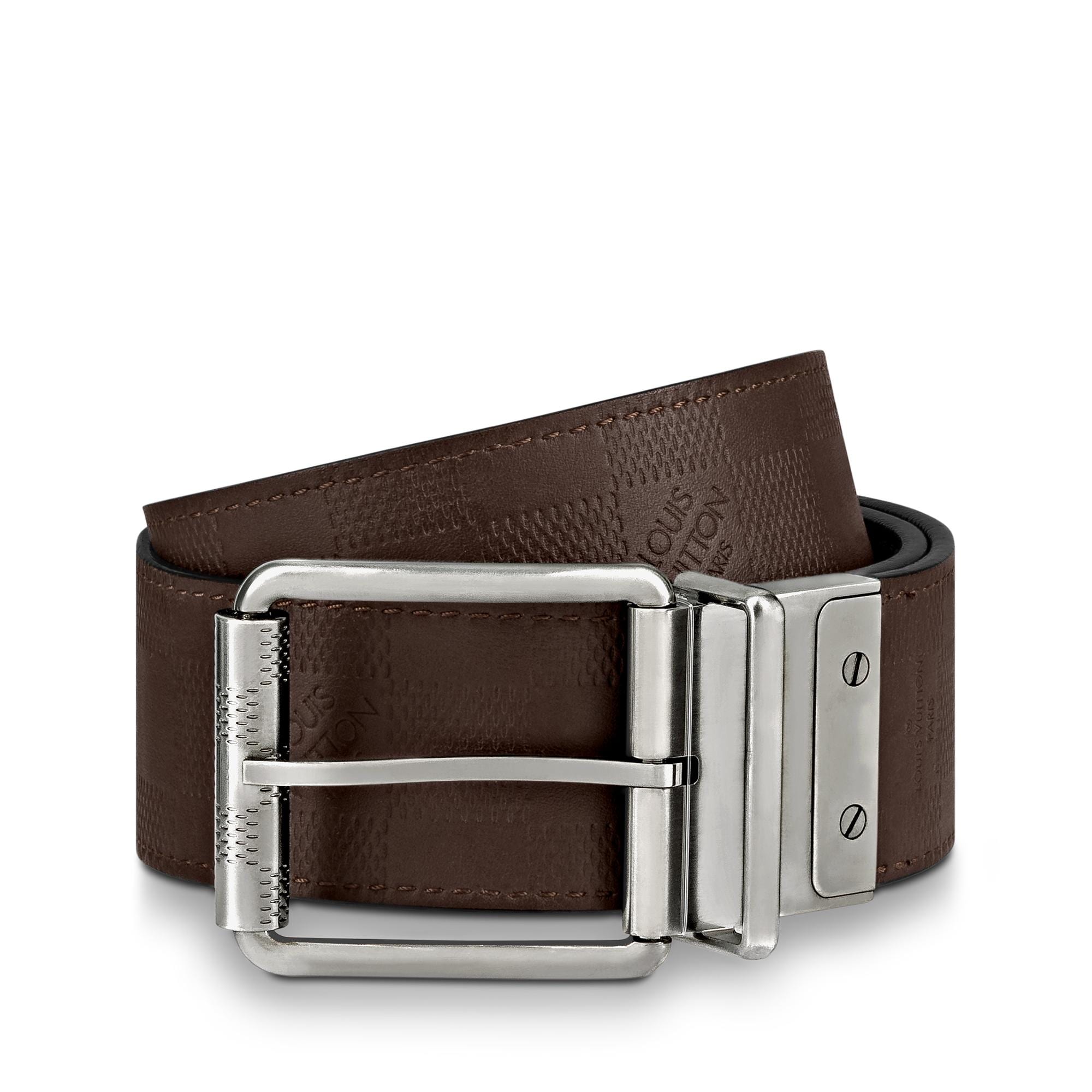 Damier Infini Leather Accessories Belts Damier Print 40MM Reversible | Louis Vuitton ® (Product zoom)