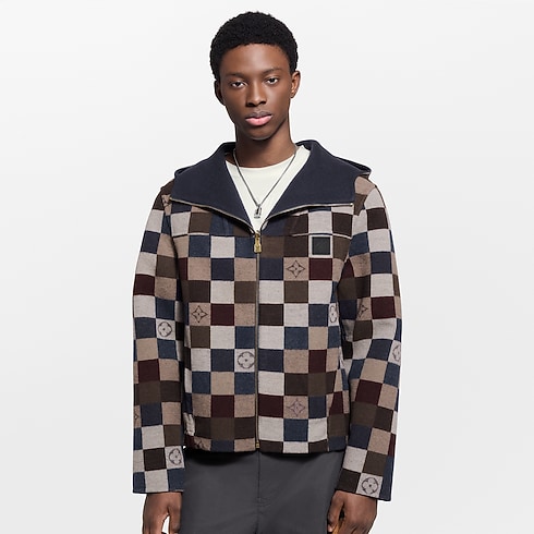 Ready-to-Wear Coats and Outerwear Damier Reversible Hooded Blouson | Louis Vuitton ® (Product zoom)