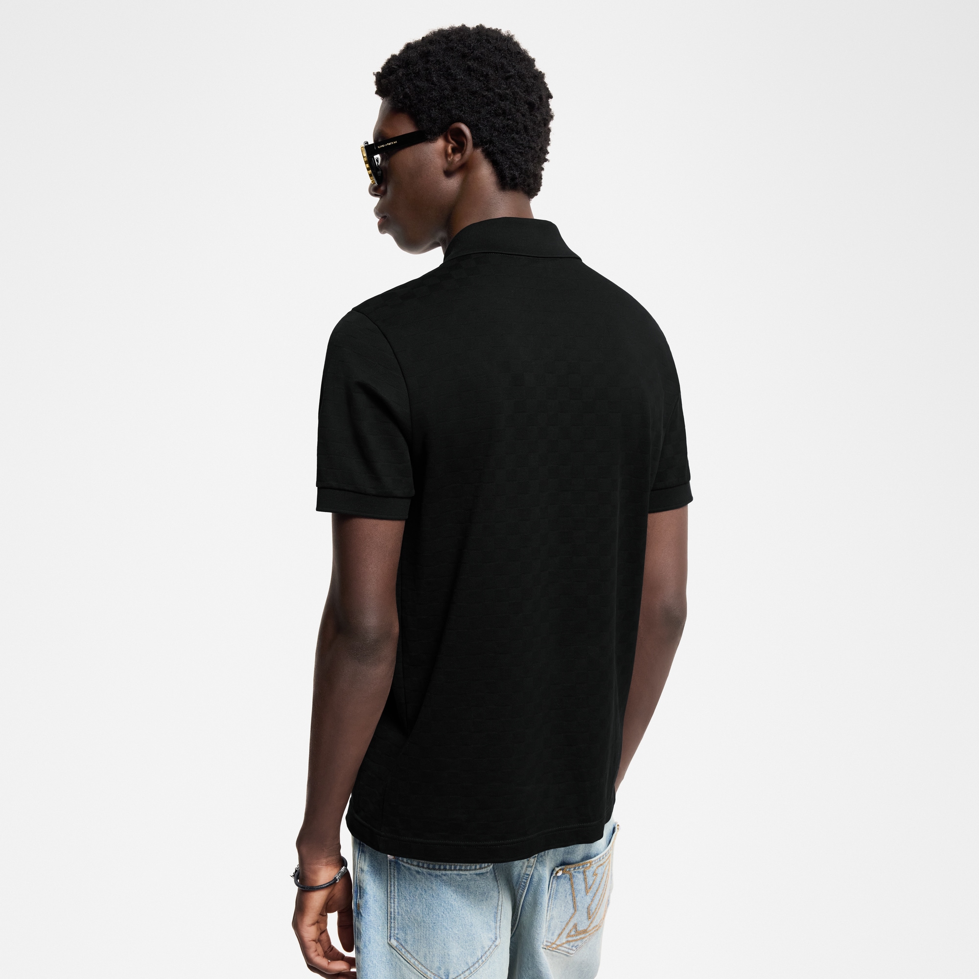  Ready-to-Wear T-Shirts and Polos Damier Signature Polo Shirt | Louis Vuitton ® (Product zoom)