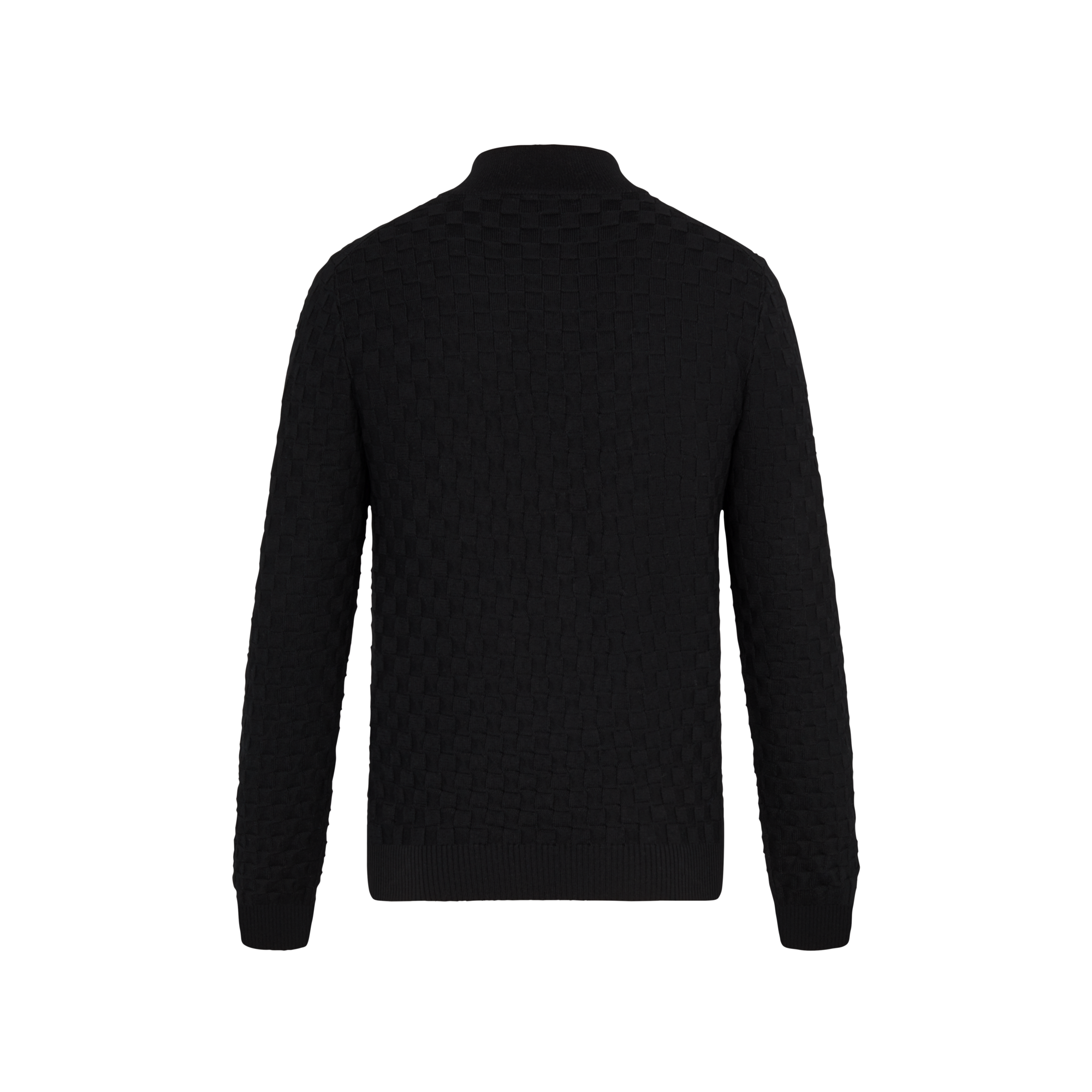  Ready-to-Wear Knitwear and Sweatshirts Damier Signature Zip-Through Cardigan | Louis Vuitton ® (Product zoom)