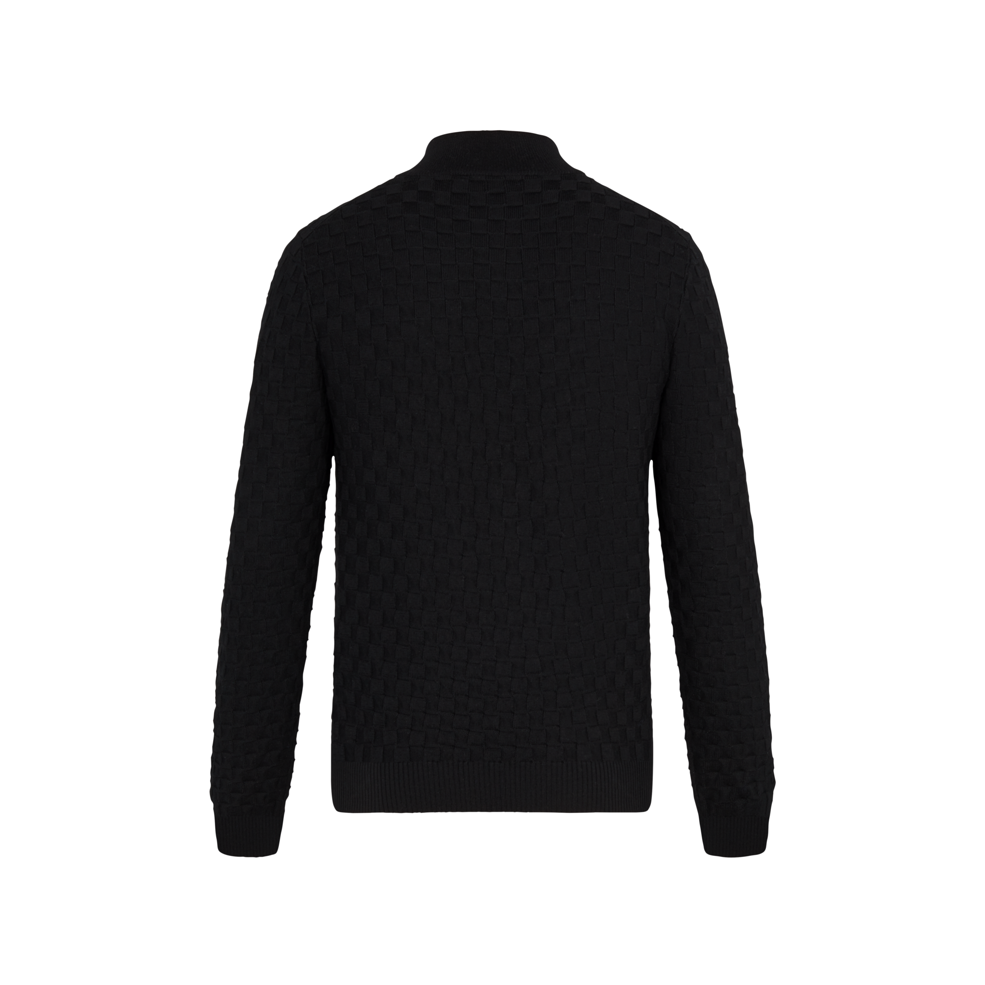 Damier Signature Zip-Through Cardigan