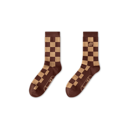 S00 Accessories Home Textile Damier Skate Socks | Louis Vuitton ® (Product zoom)