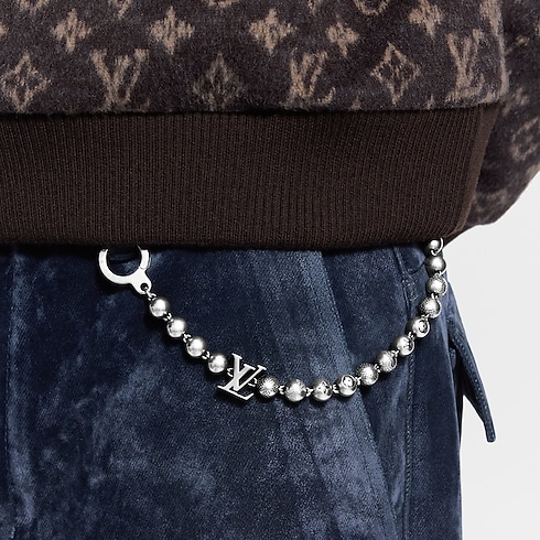 S00 Accessories Key Holders and Bag Charms Damier Staples Chain Belt | Louis Vuitton ® (Product zoom)