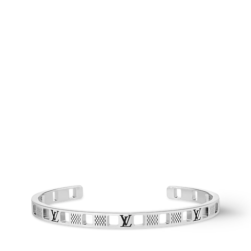 S00 Fashion Jewelry Bracelets Damier Staples Cut Out Cuff | Louis Vuitton ® (Product zoom)