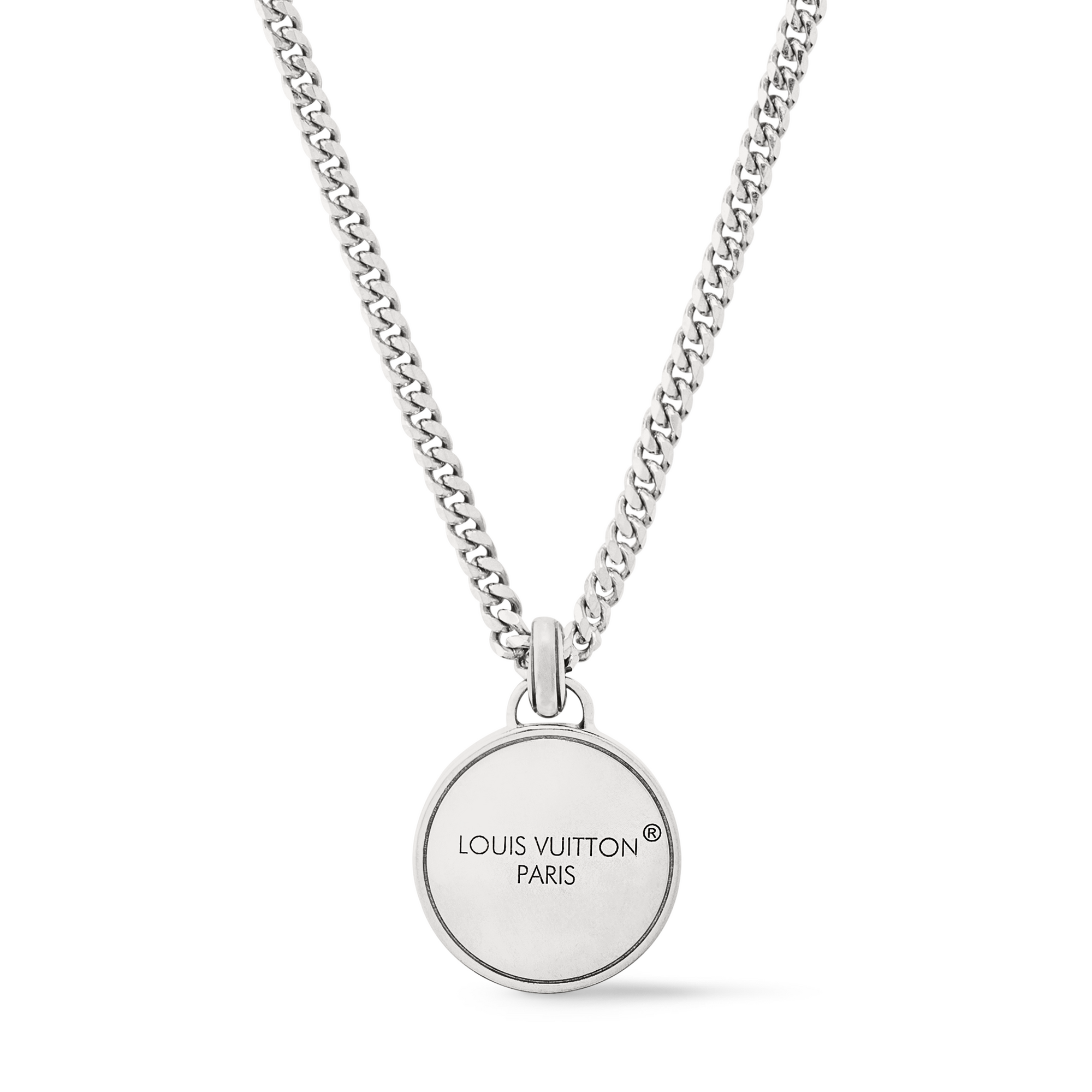 S00 Fashion Jewelry Necklaces and Pendants Damier Staples Pendant | Louis Vuitton ® (Product zoom)