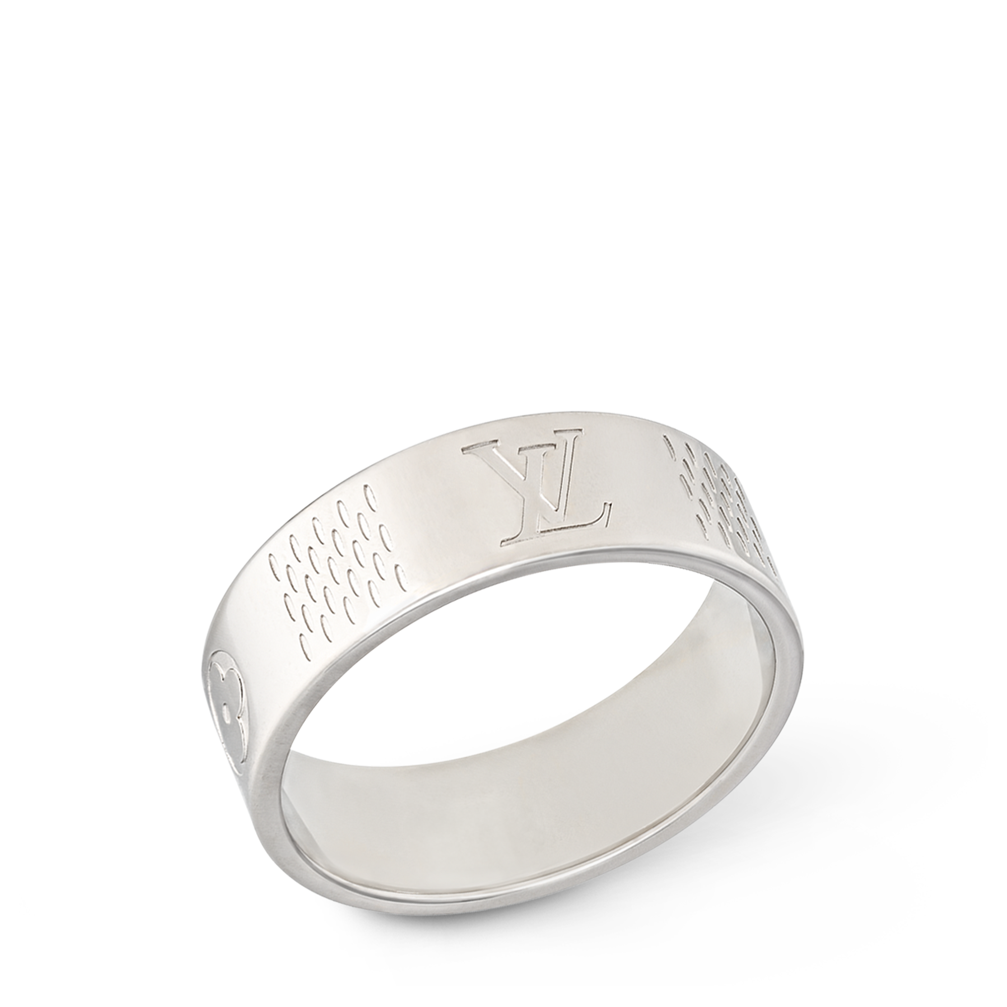 S00 Fashion Jewelry Rings Damier Staples Thin Ring | Louis Vuitton ® (Product zoom)