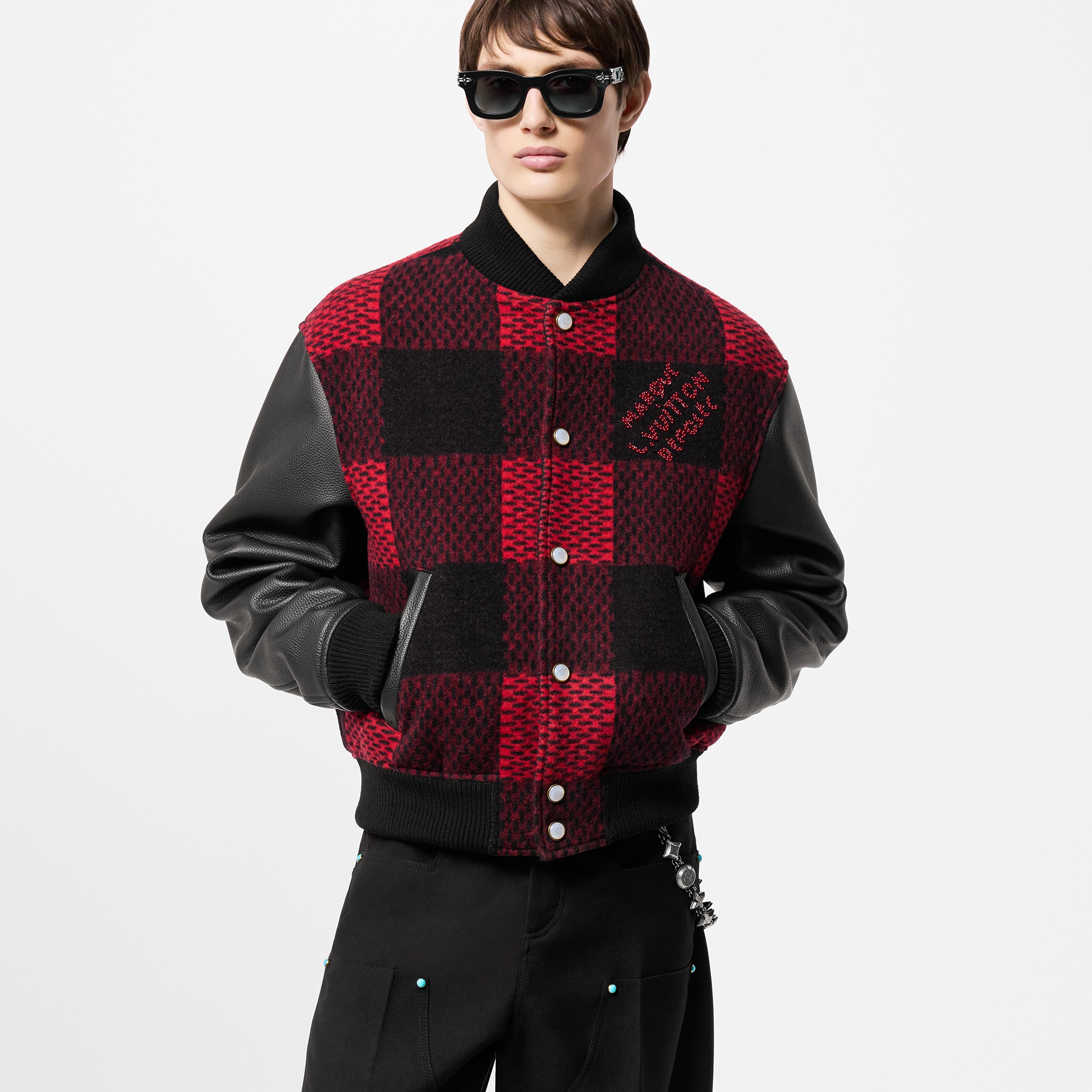  Ready-to-Wear Coats and Outerwear Damier Varsity Blouson | Louis Vuitton ® (Product zoom)