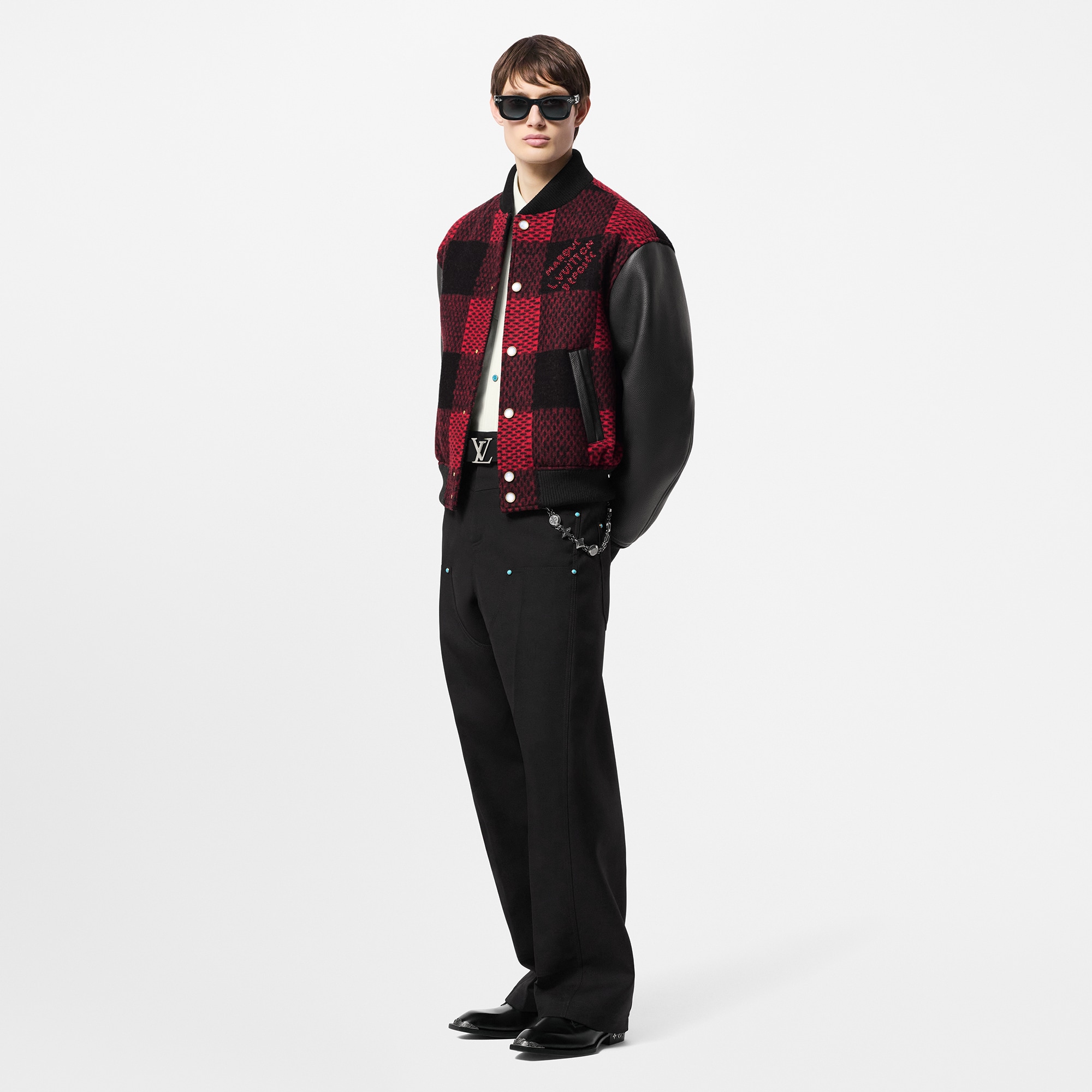  Ready-to-Wear Coats and Outerwear Damier Varsity Blouson | Louis Vuitton ® (Product zoom)