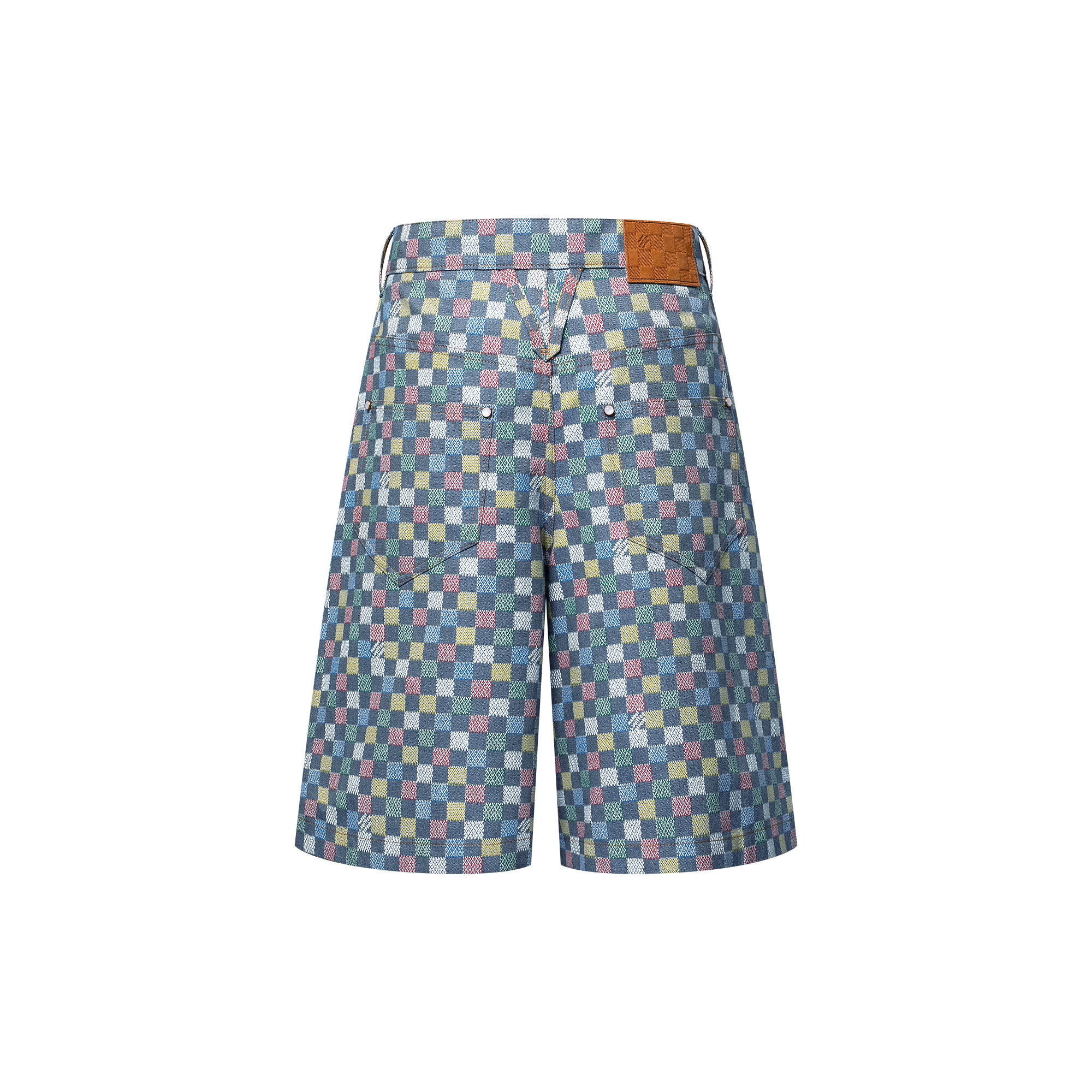 Damier Wide Chambray Shorts