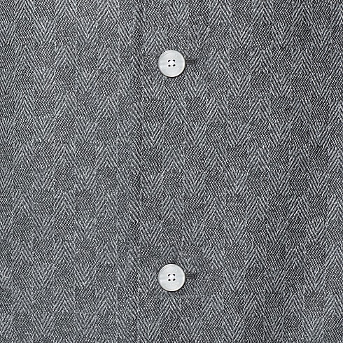 New In Men } Damier Wool Overcoat | Louis Vuitton ® (Product zoom)