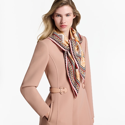 S00 Accessories Silk Squares and Bandeaus Damiergram Square 90 | Louis Vuitton ® (Product zoom)