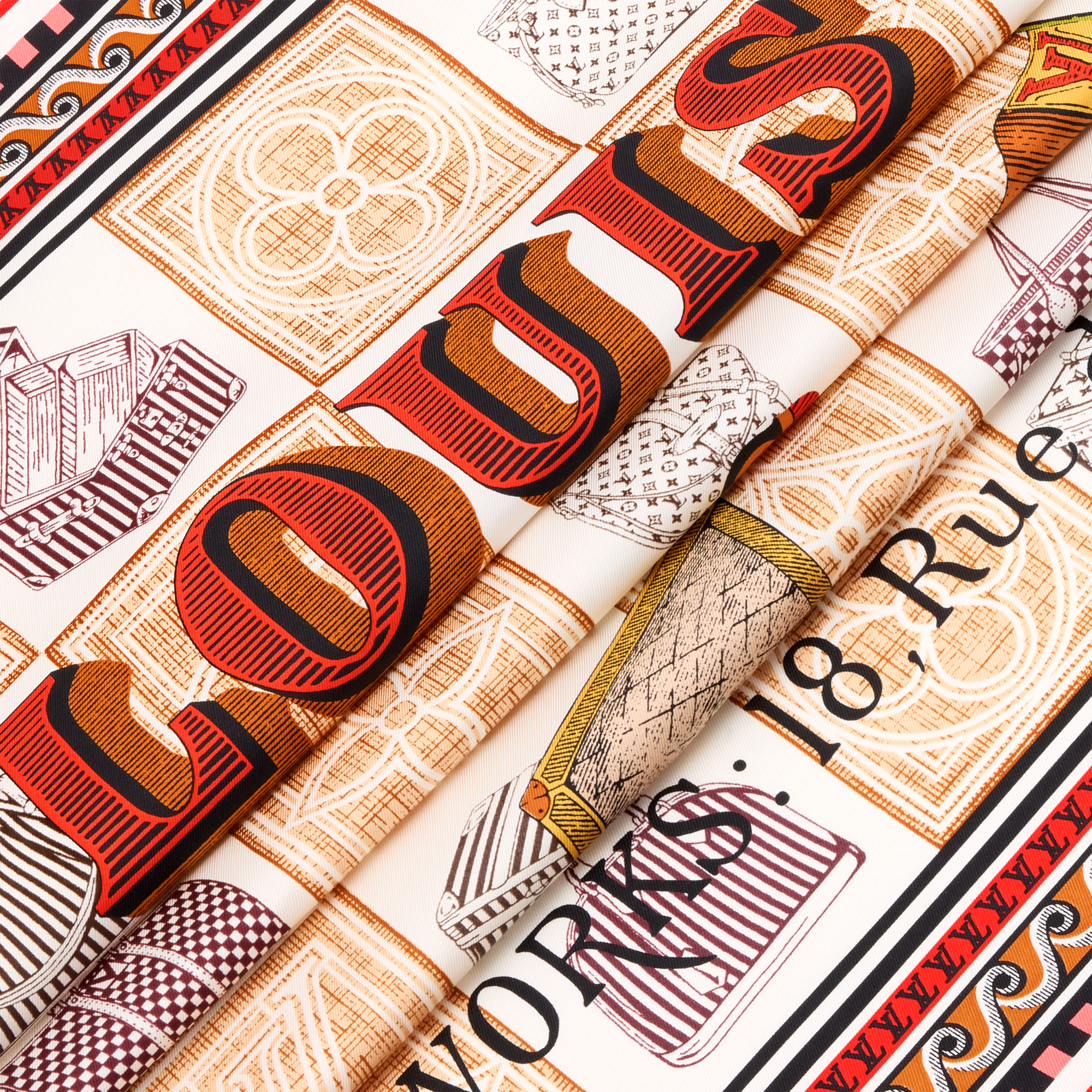S00 Accessories Silk Squares and Bandeaus  Damiergram Square 90 | Louis Vuitton ® (Product zoom)