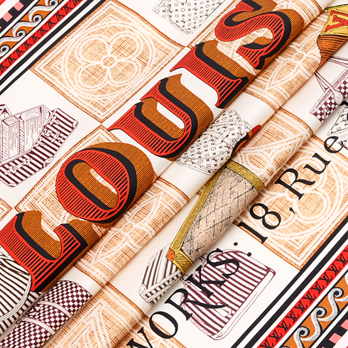 S00 Accessories Silk Squares and Bandeaus Damiergram Square 90 | Louis Vuitton ® (Product zoom)