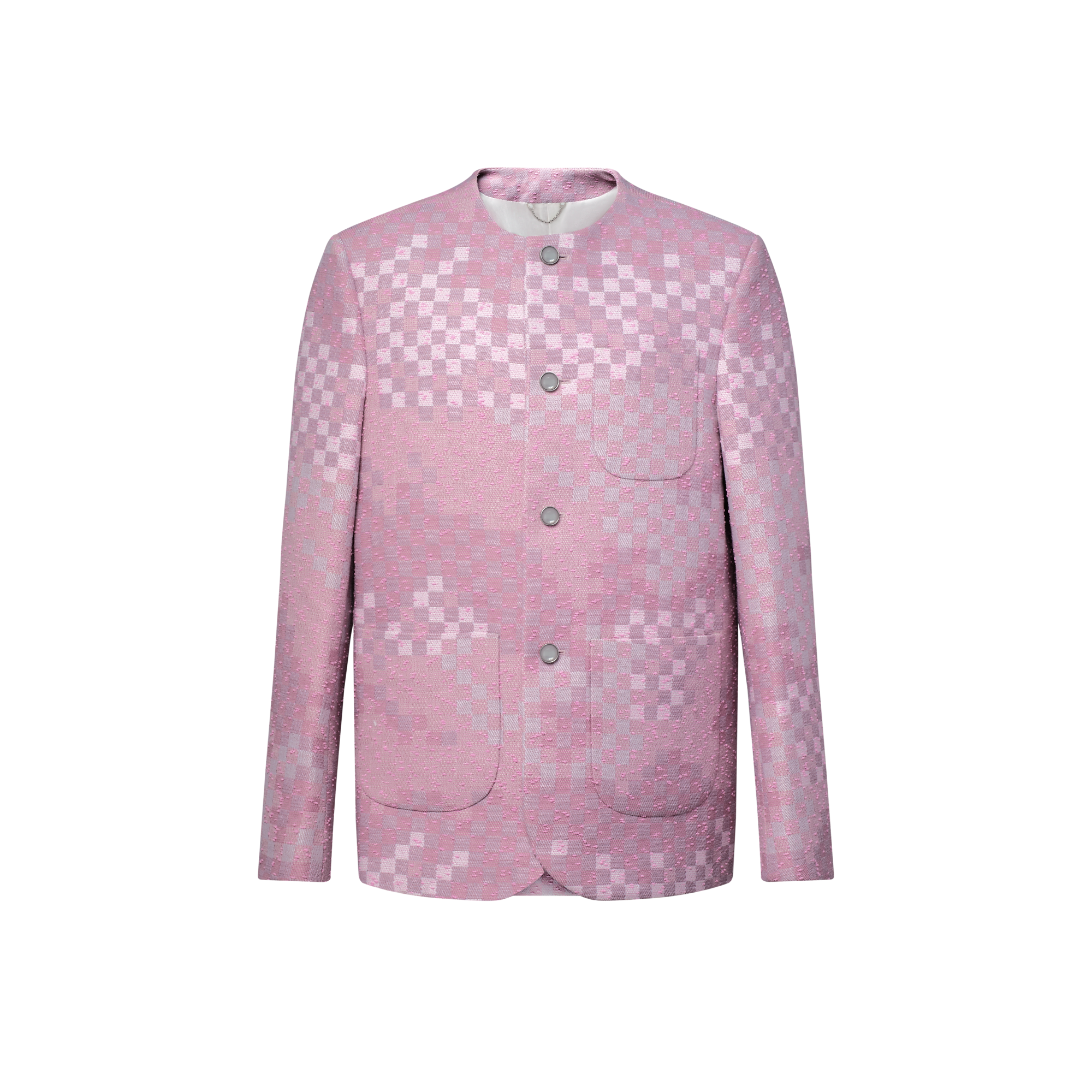 Damoflage Collarless Tweed Jacket
