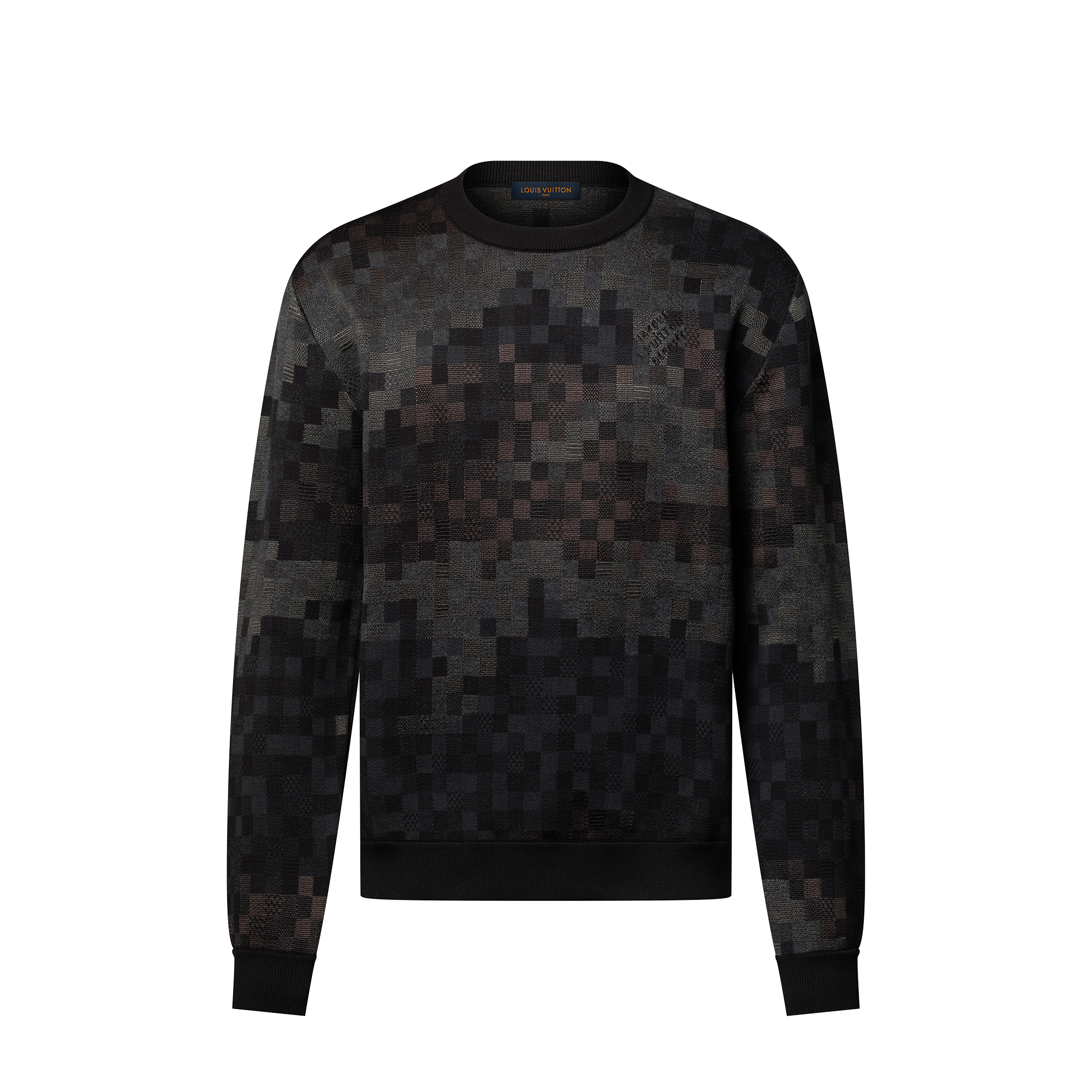  Ready-to-Wear All Ready-to-Wear Damoflage Jacquard Pullover | Louis Vuitton ® (Product zoom)